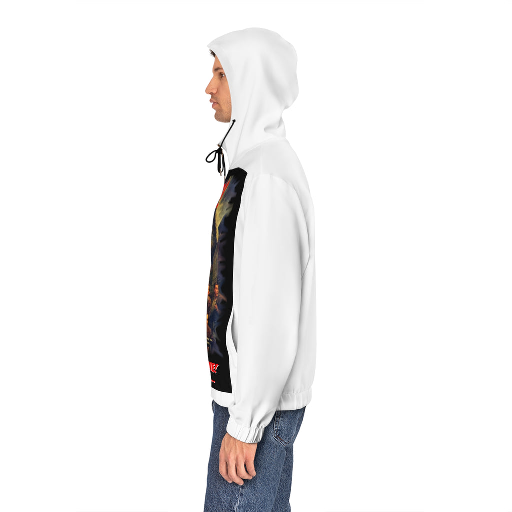 RHD: "RATS! - Movie Title Logo - Men's Full-Zip Hoodie - White