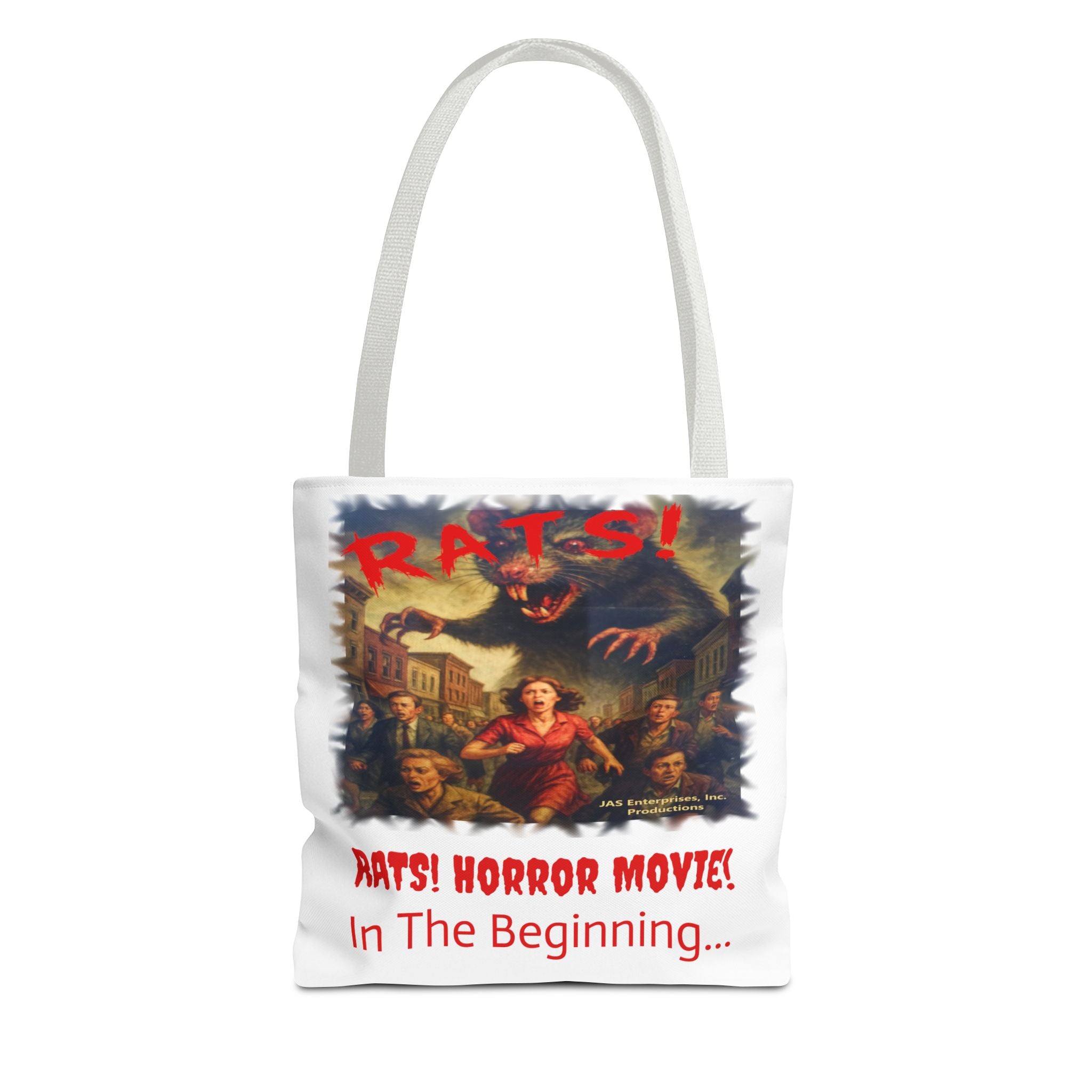 RTB: "RATS!" Logo - Tote Bag - White