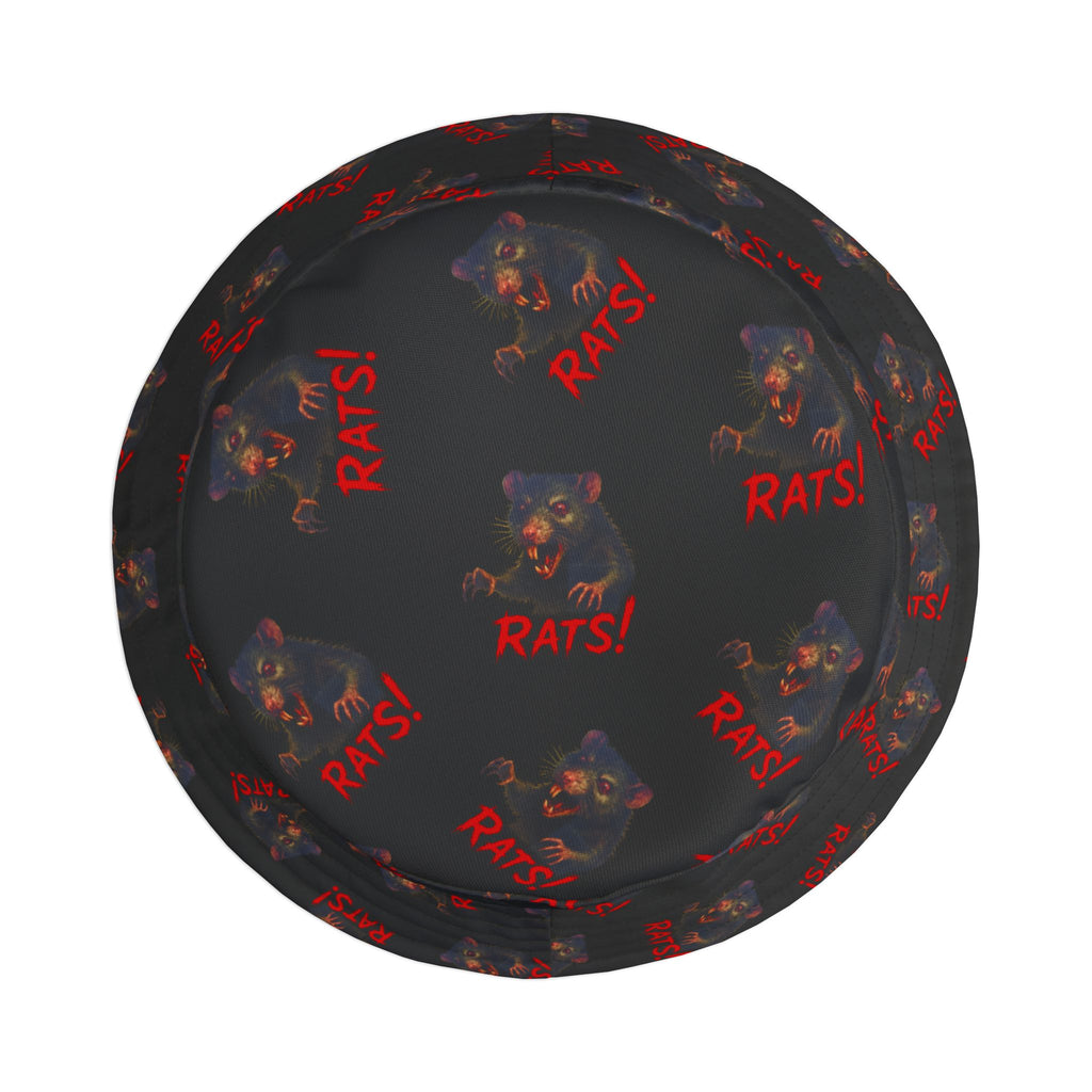 RHT: "RAT" (Multi) - Bucket Hat - Black