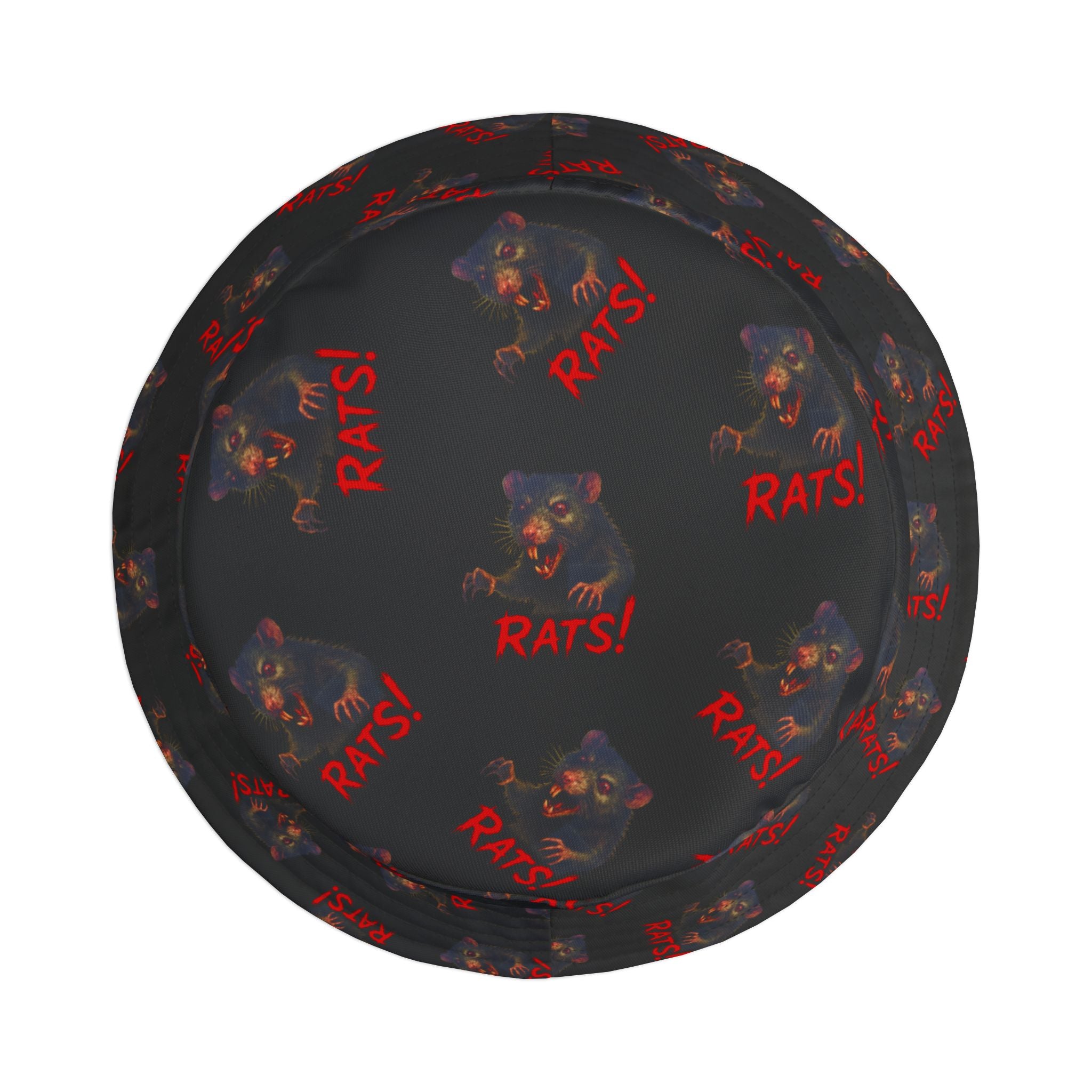RHT: "RAT" (Multi) - Bucket Hat - Black