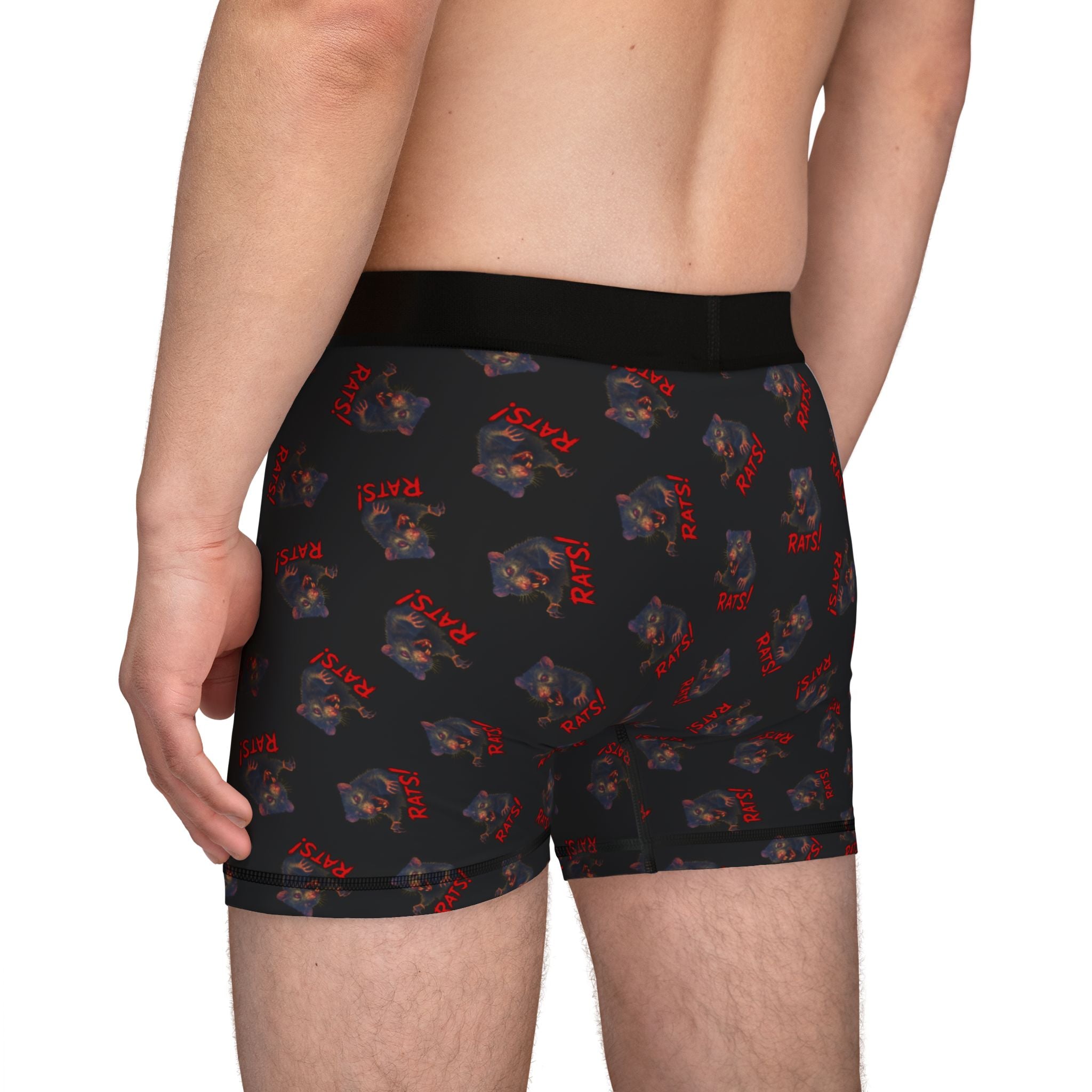 RUG: "RAT" (Multi) - Men's Boxer Briefs - Black