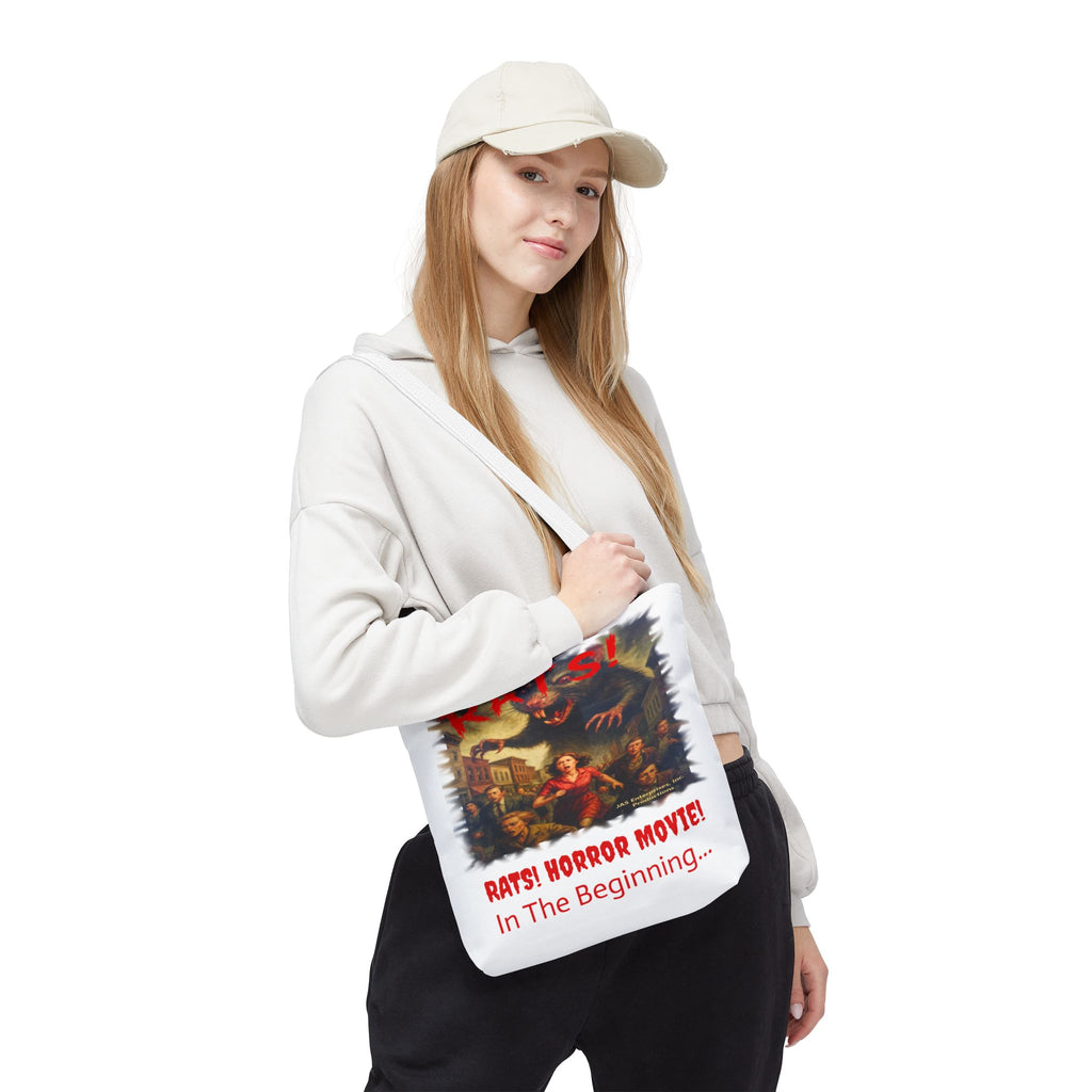 RTB: "RATS!" Logo - Tote Bag - White