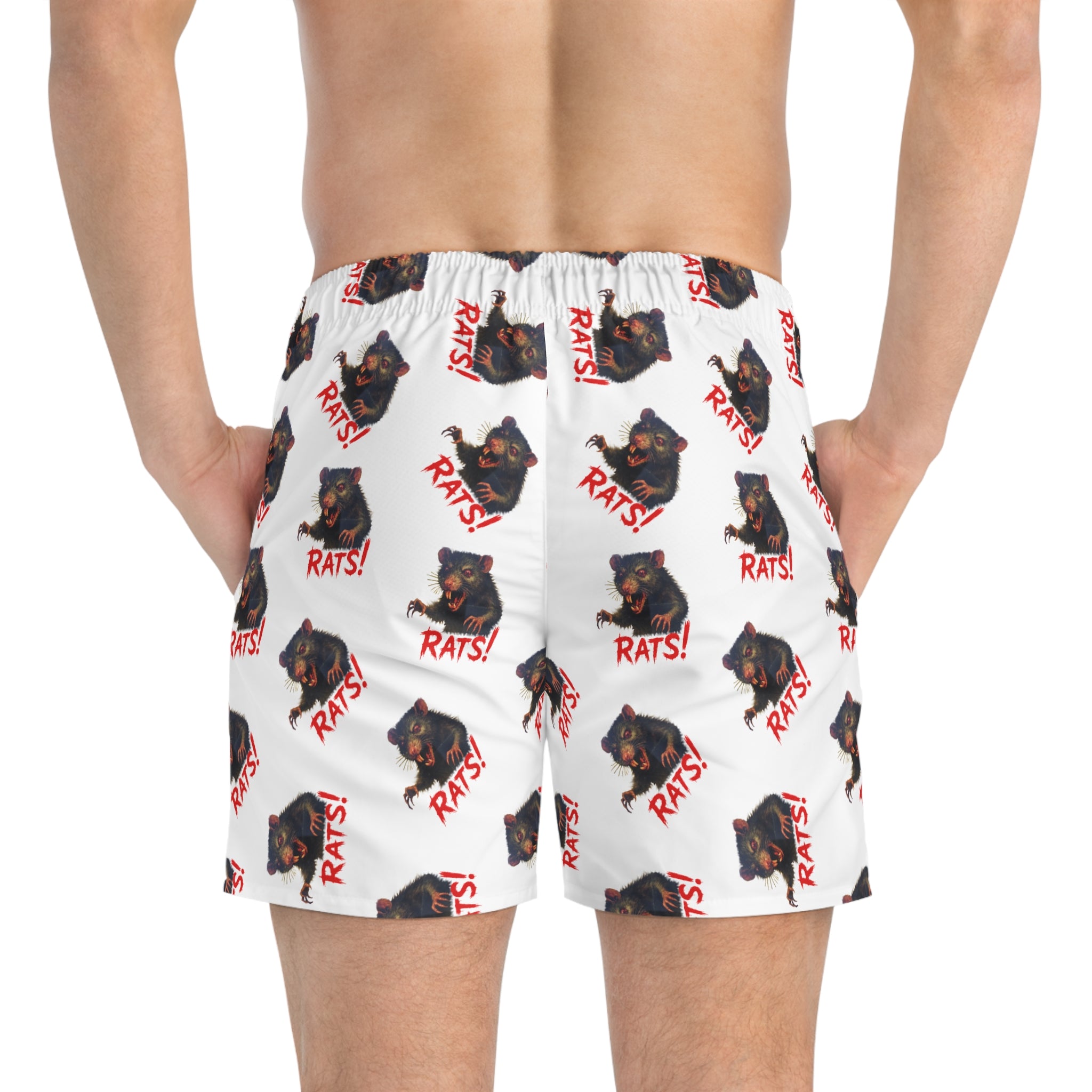 RSW: "RAT" (Multi) - Swim Trunks - White