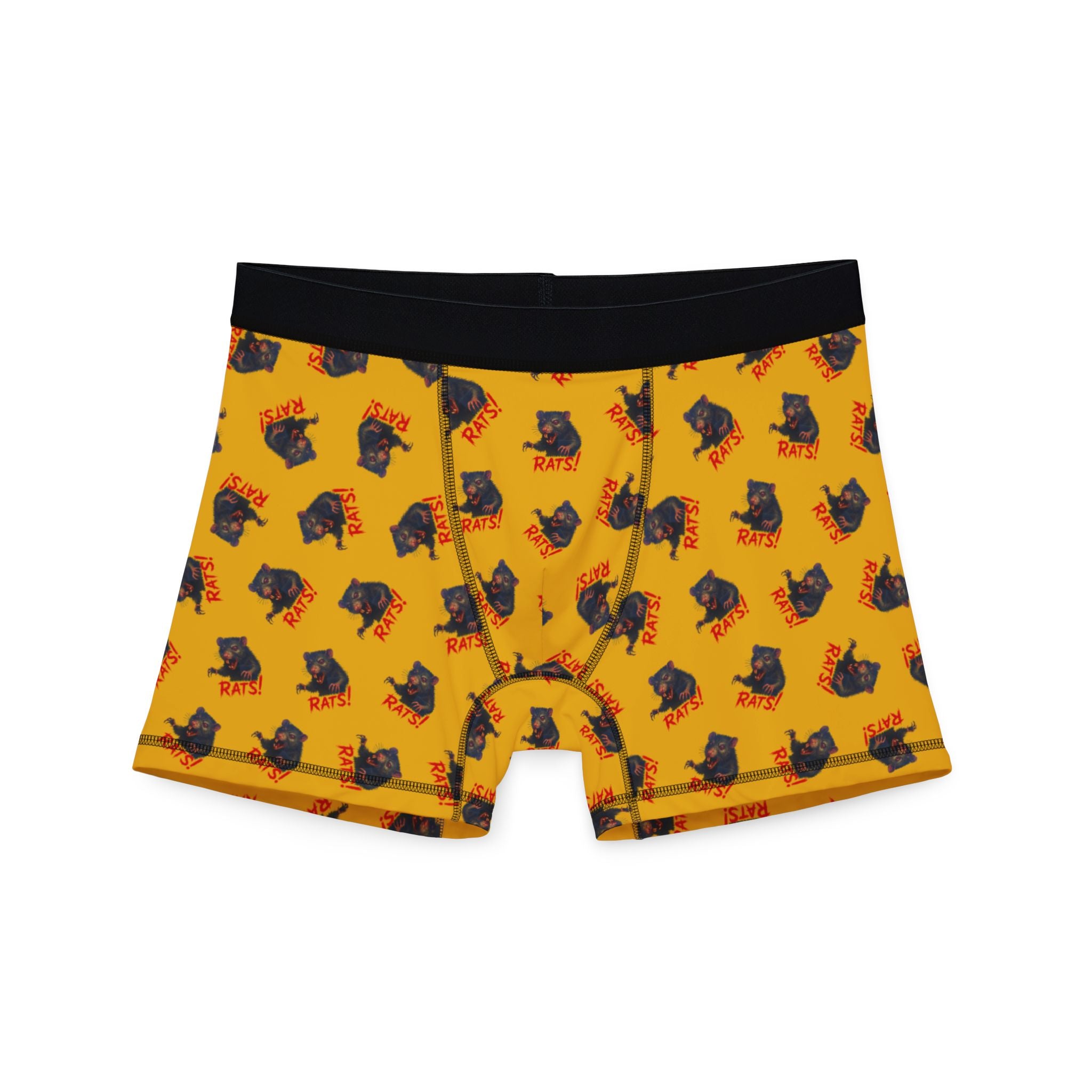RUG: "RAT" (Multi) - Men's Boxer Briefs - Yellow