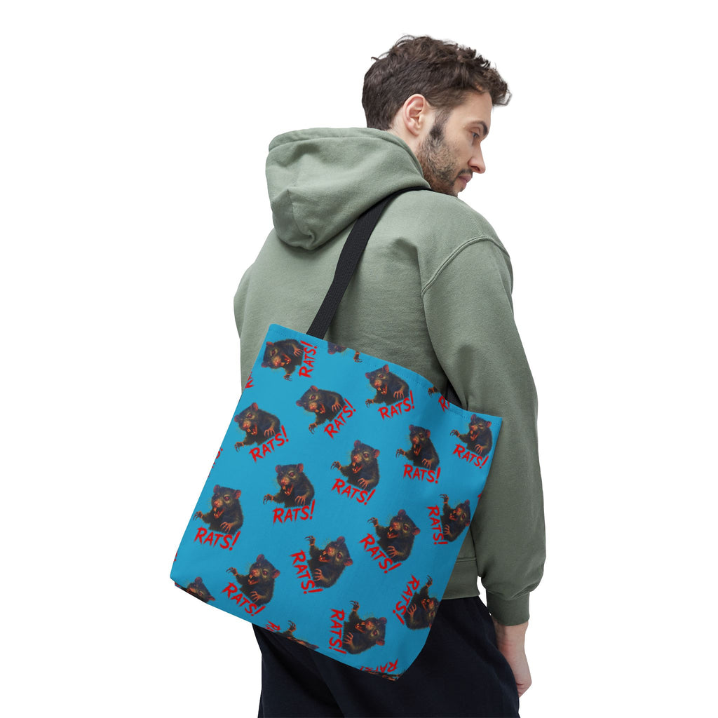 RTB: "RAT" (Multi) - Tote Bag - Turquoise