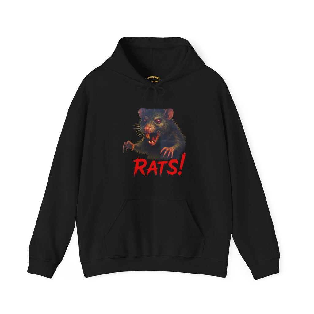 RHD: "RAT" (Blank Back Side) - Unisex Hoodie (Black)