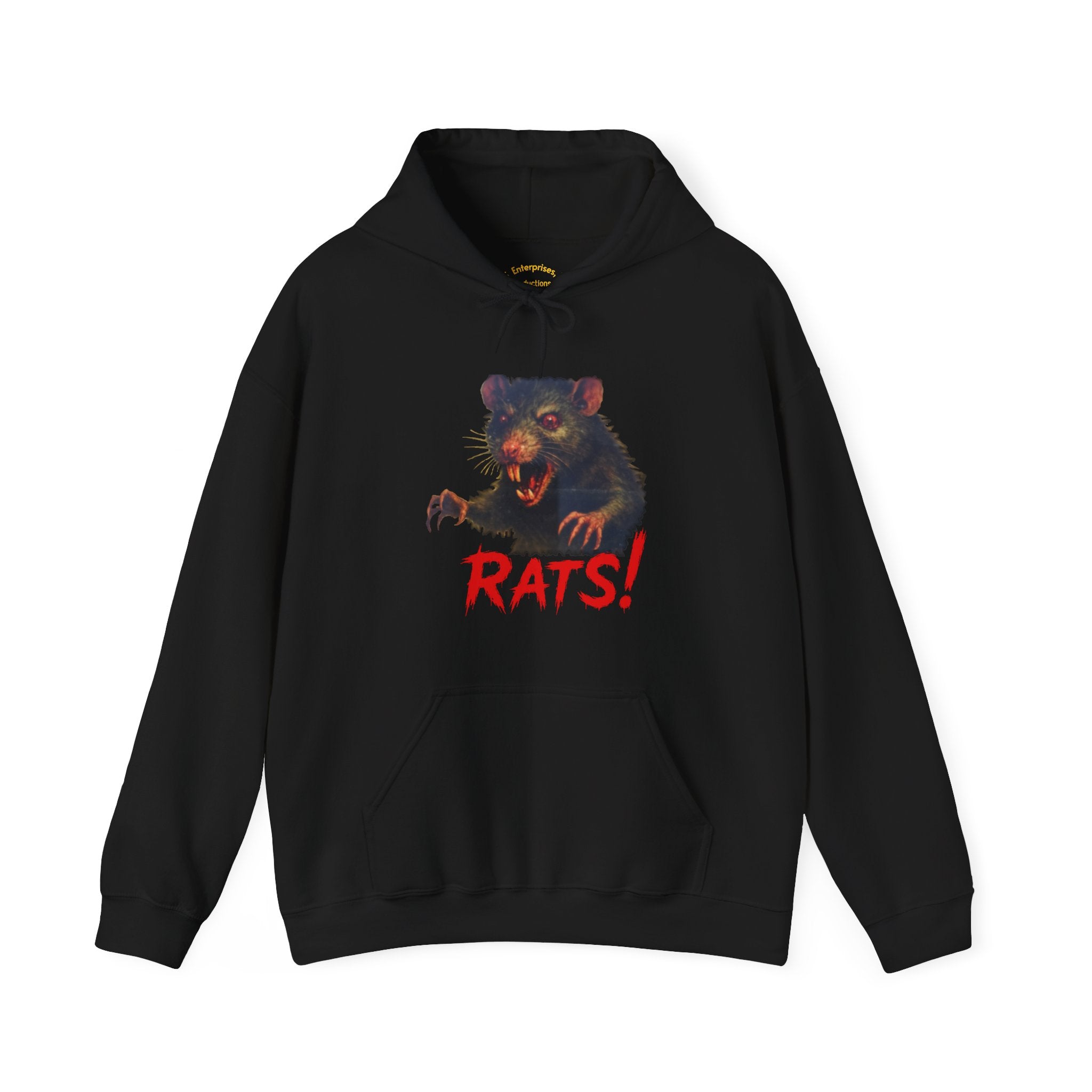 RHD: "RAT" (Fear the Rats! Embrace the Horror! - Back Side) - Unisex Hoodie (Black)