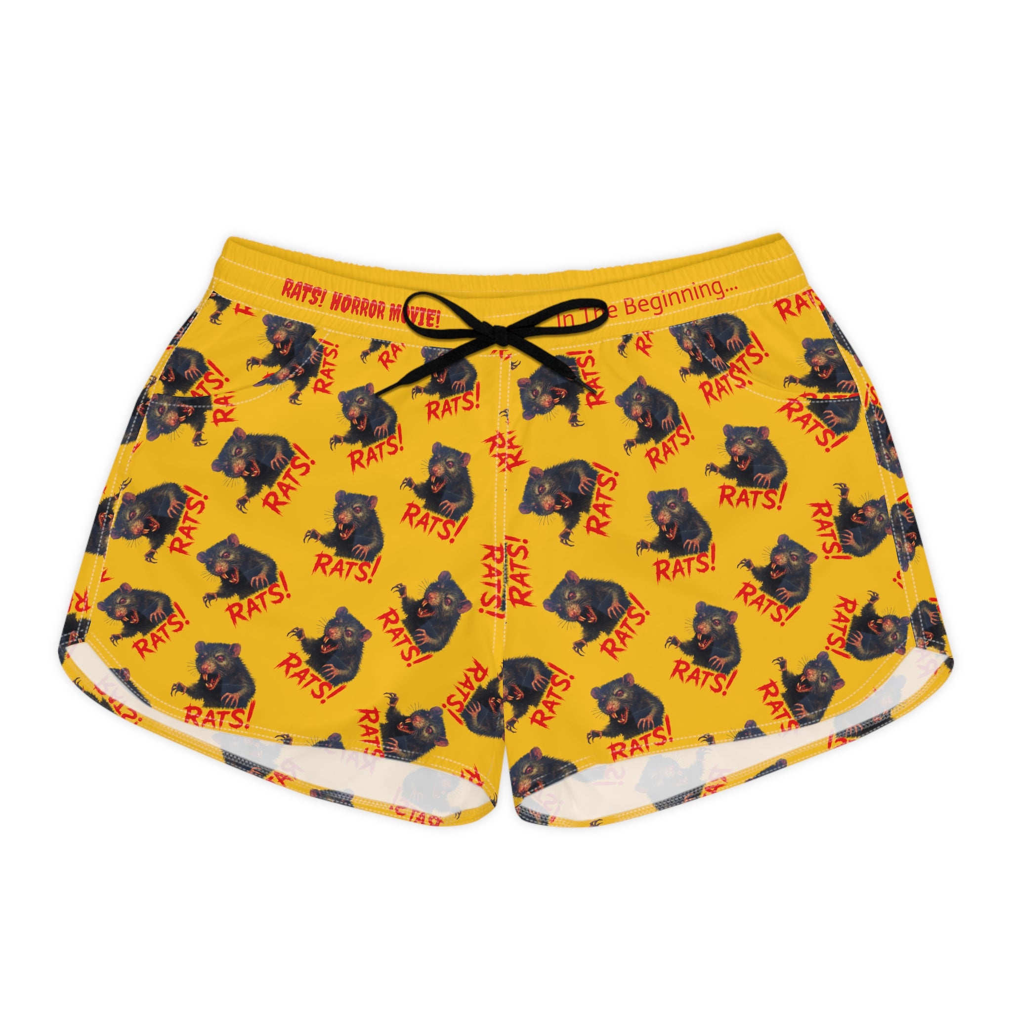 RAW: "RAT" (Multi) - Women's Casual Shorts - Yellow