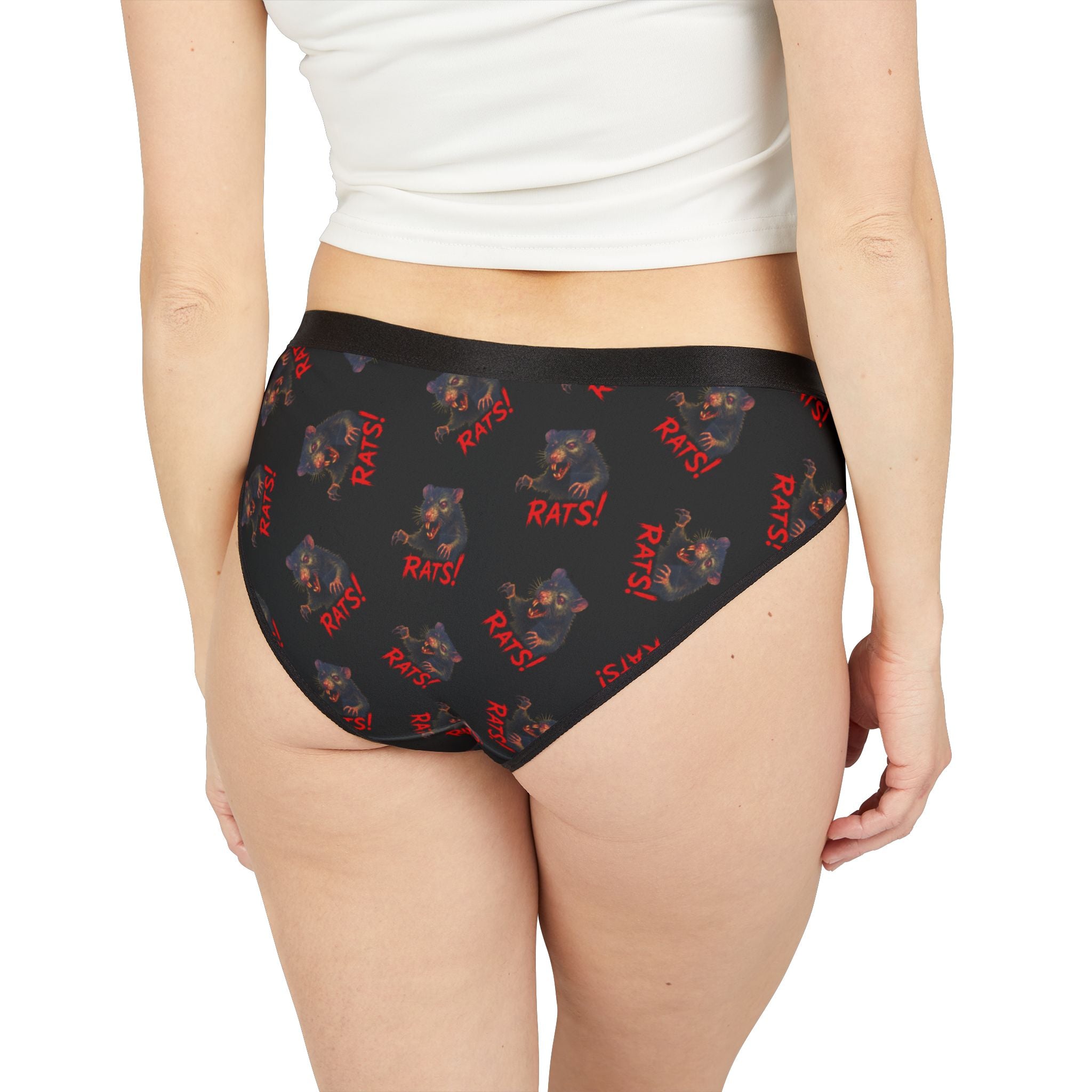 RUG: "RAT" (Multi) - Women's Panties - Black