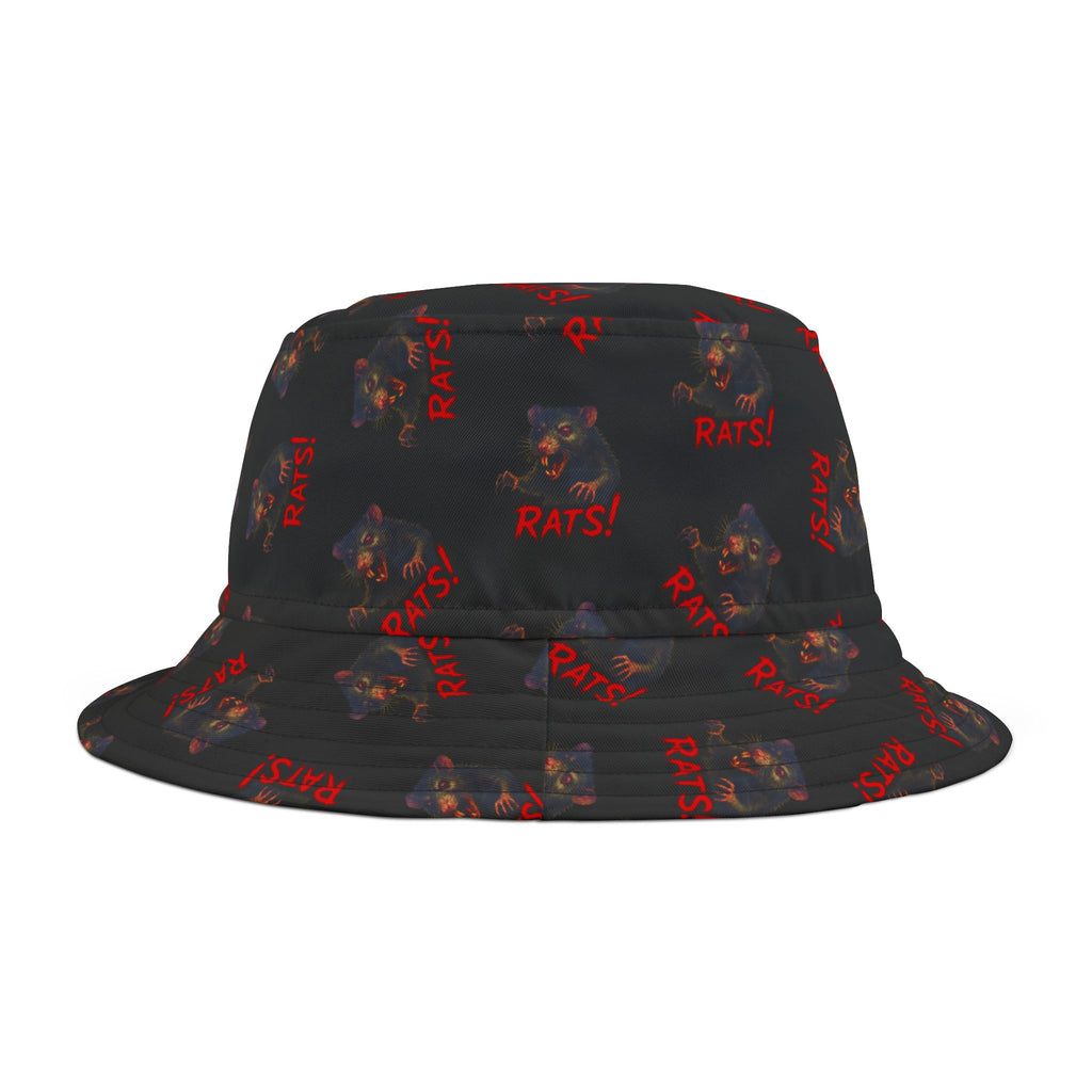 RHT: "RAT" (Multi) - Bucket Hat - Black