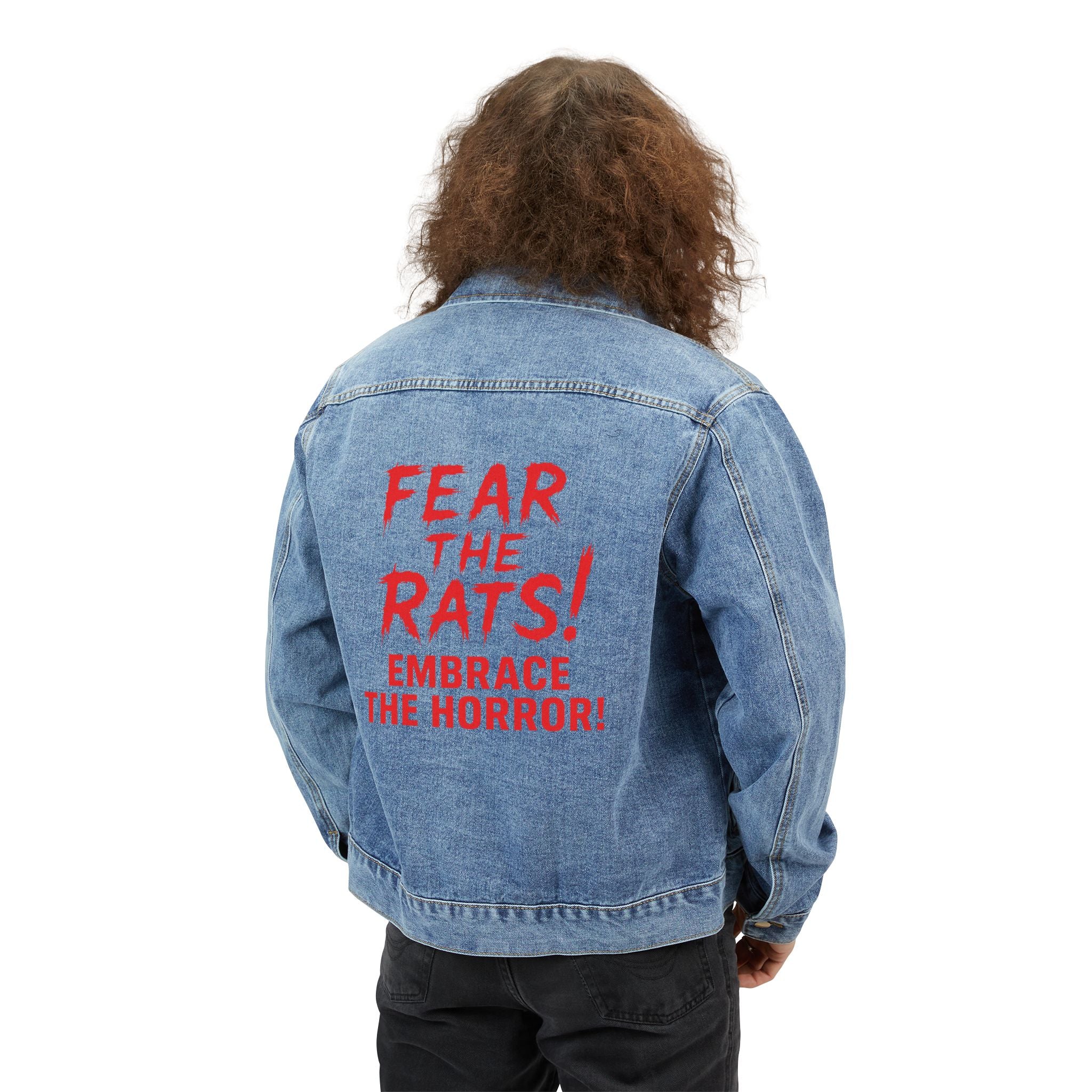 RJK: "Fear the Rats! Embrace the Horror!" - Vintage Denim Jacket