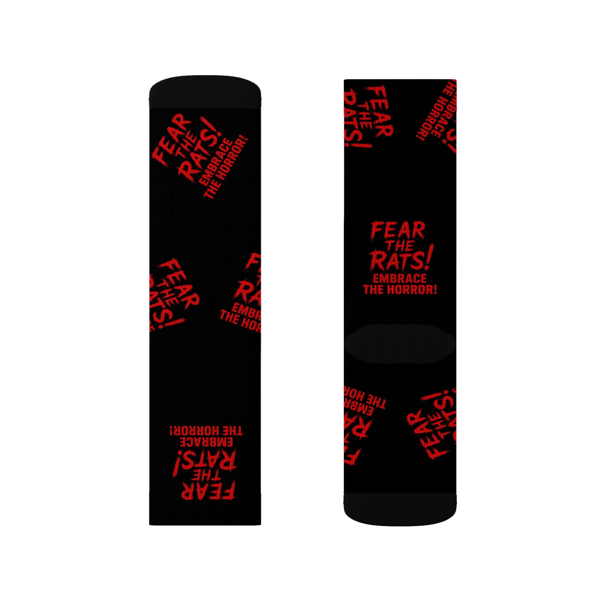 RFW: "Fear the Rats! Embrace the Horror!" - Unisex Socks - Black