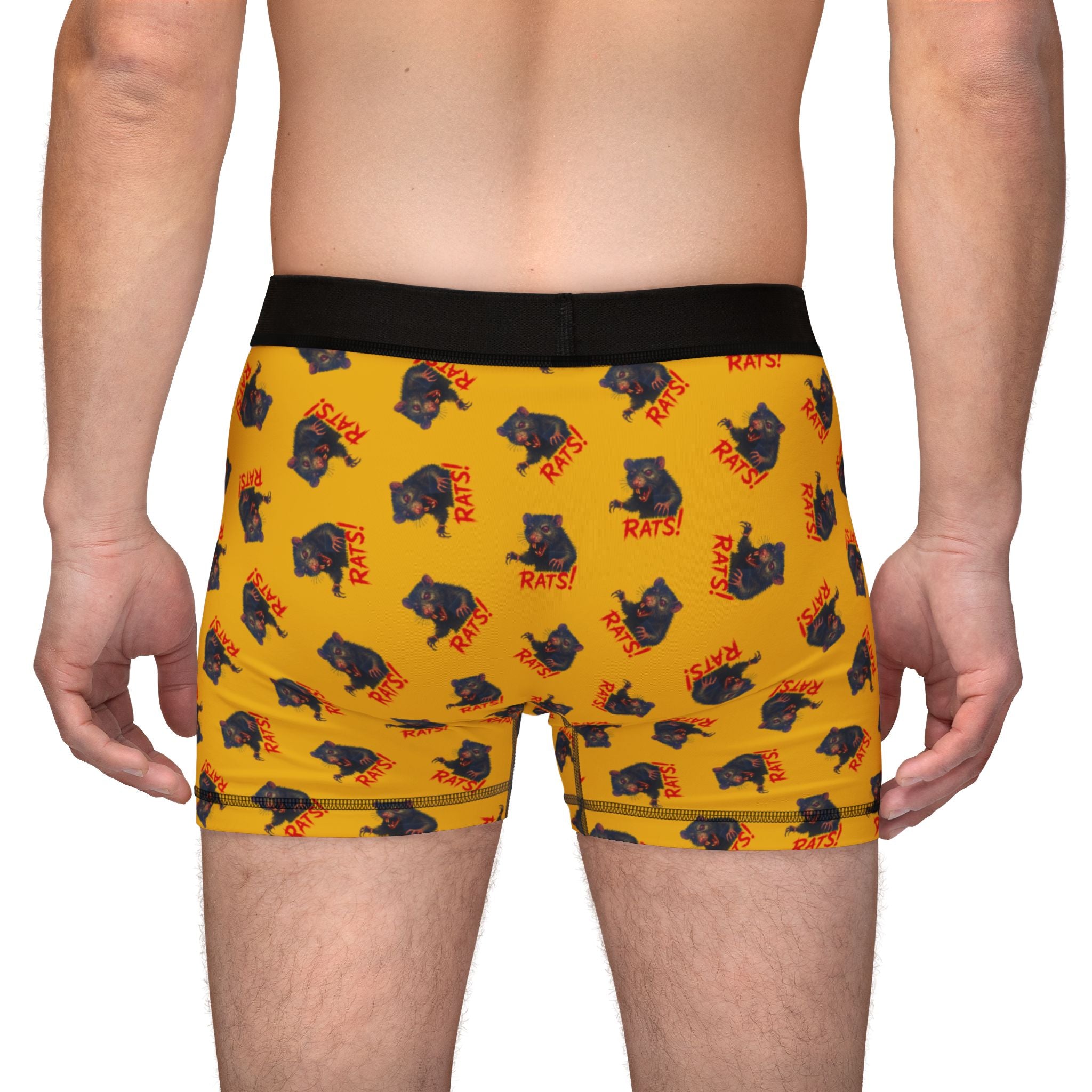 RUG: "RAT" (Multi) - Men's Boxer Briefs - Yellow