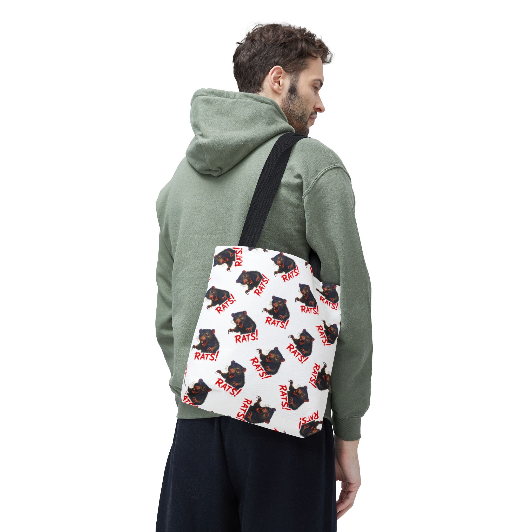 RTB: "RAT" (Multi) - Tote Bag - White