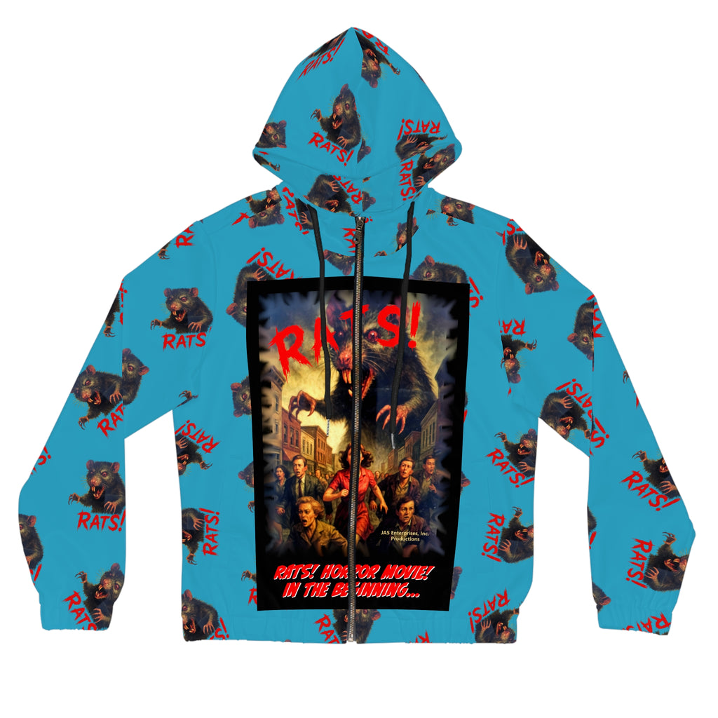 RHD: "RAT" (Multi) - Movie Title Logo - Women’s Full-Zip Hoodie - Turquoise