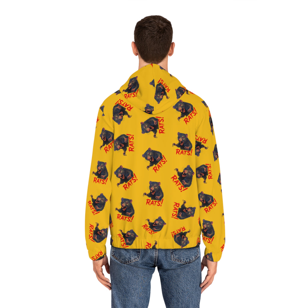 RHD: "RAT" (Multi) - Men's Full-Zip Hoodie - Yellow