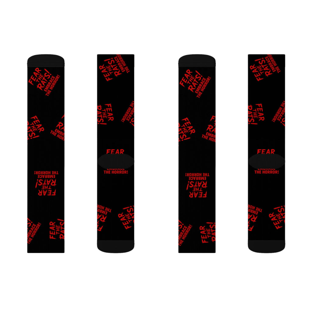 RFW: "Fear the Rats! Embrace the Horror!" - Unisex Socks - Black