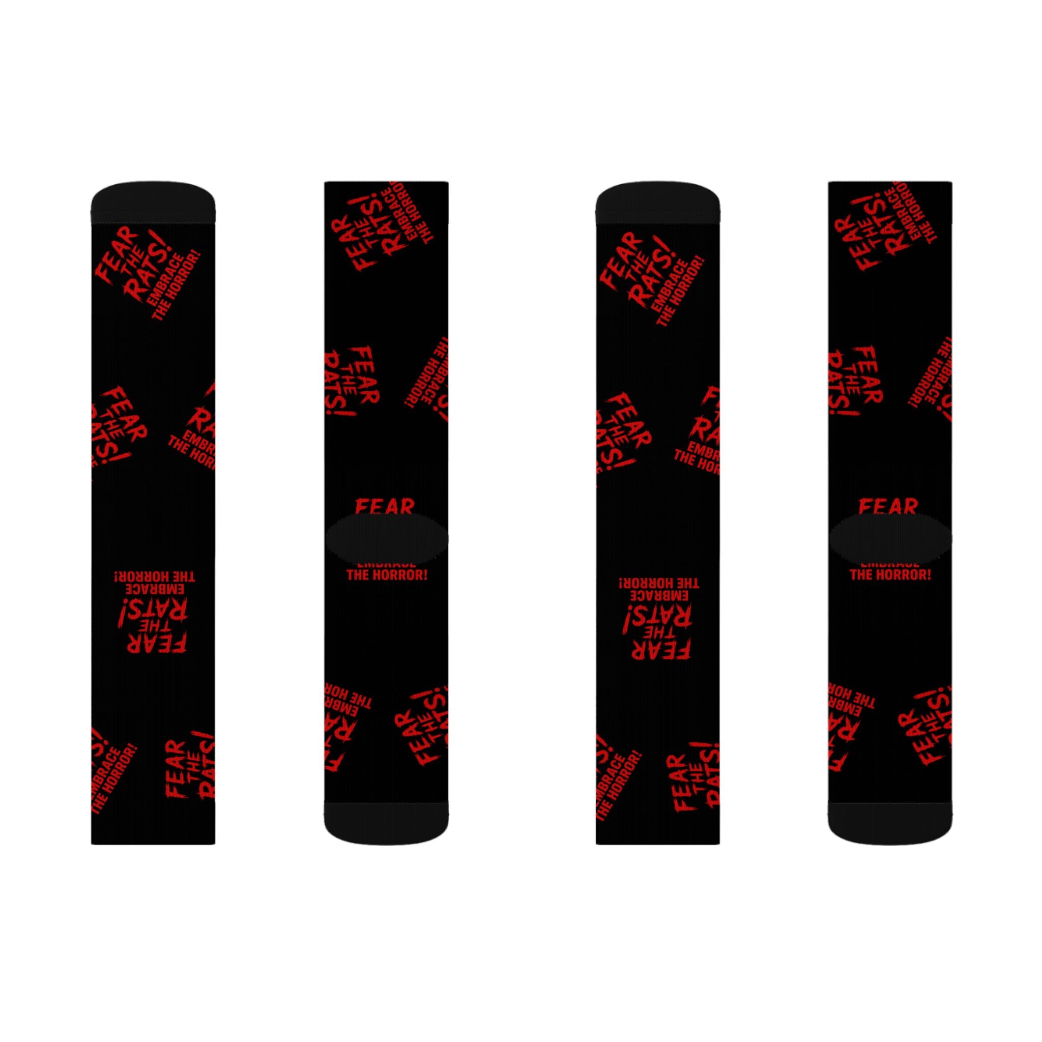 RFW: "Fear the Rats! Embrace the Horror!" - Unisex Socks - Black
