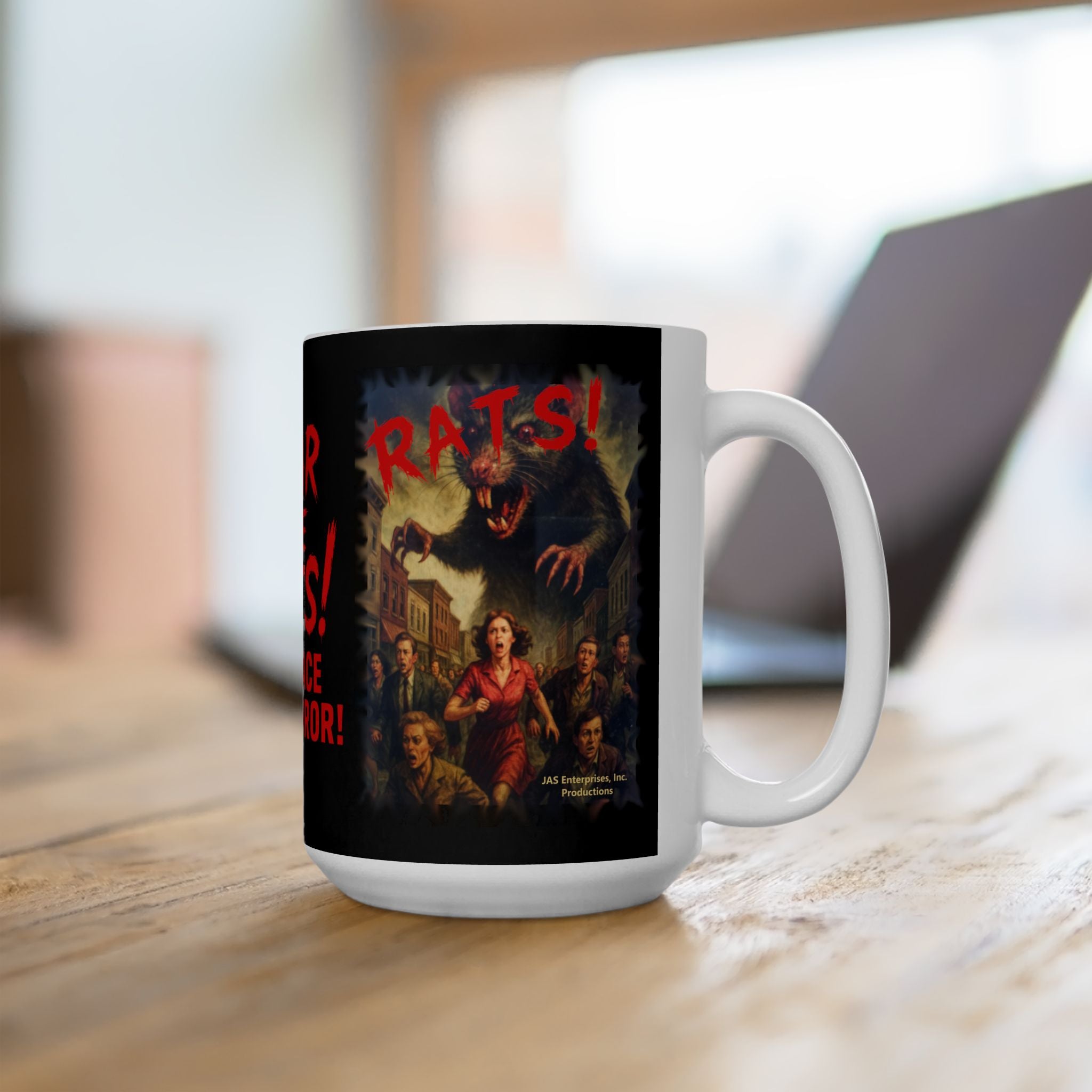 RMG: "Fear the Rats! Embrace the Horror!/RATS! Logo" - Ceramic Mug (11oz, 15oz)
