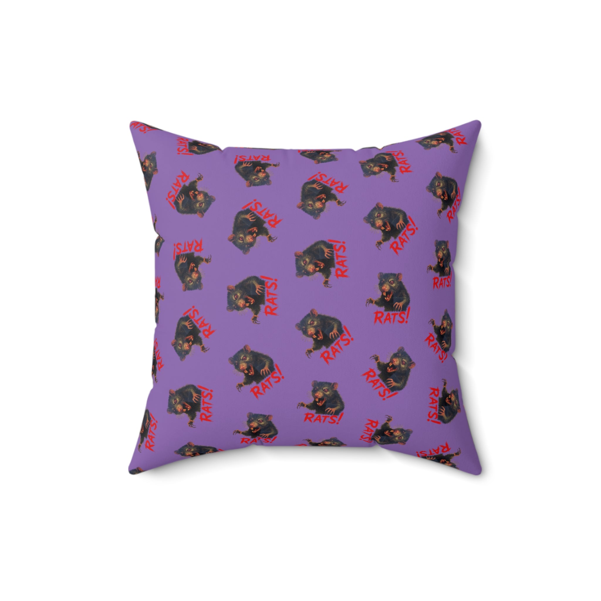 RPW: "RAT" (Multi) - Polyester Throw Pillow - (Lavender)