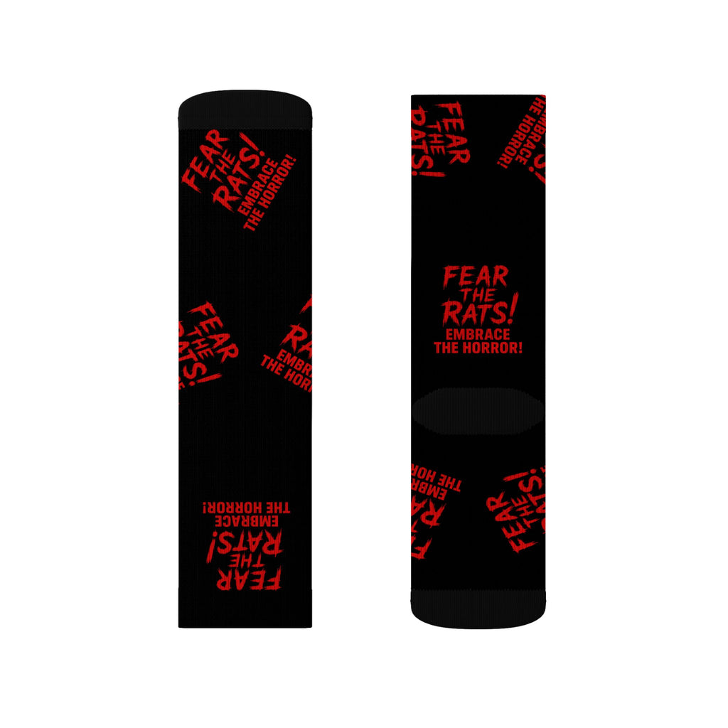 RFW: "Fear the Rats! Embrace the Horror!" - Unisex Socks - Black