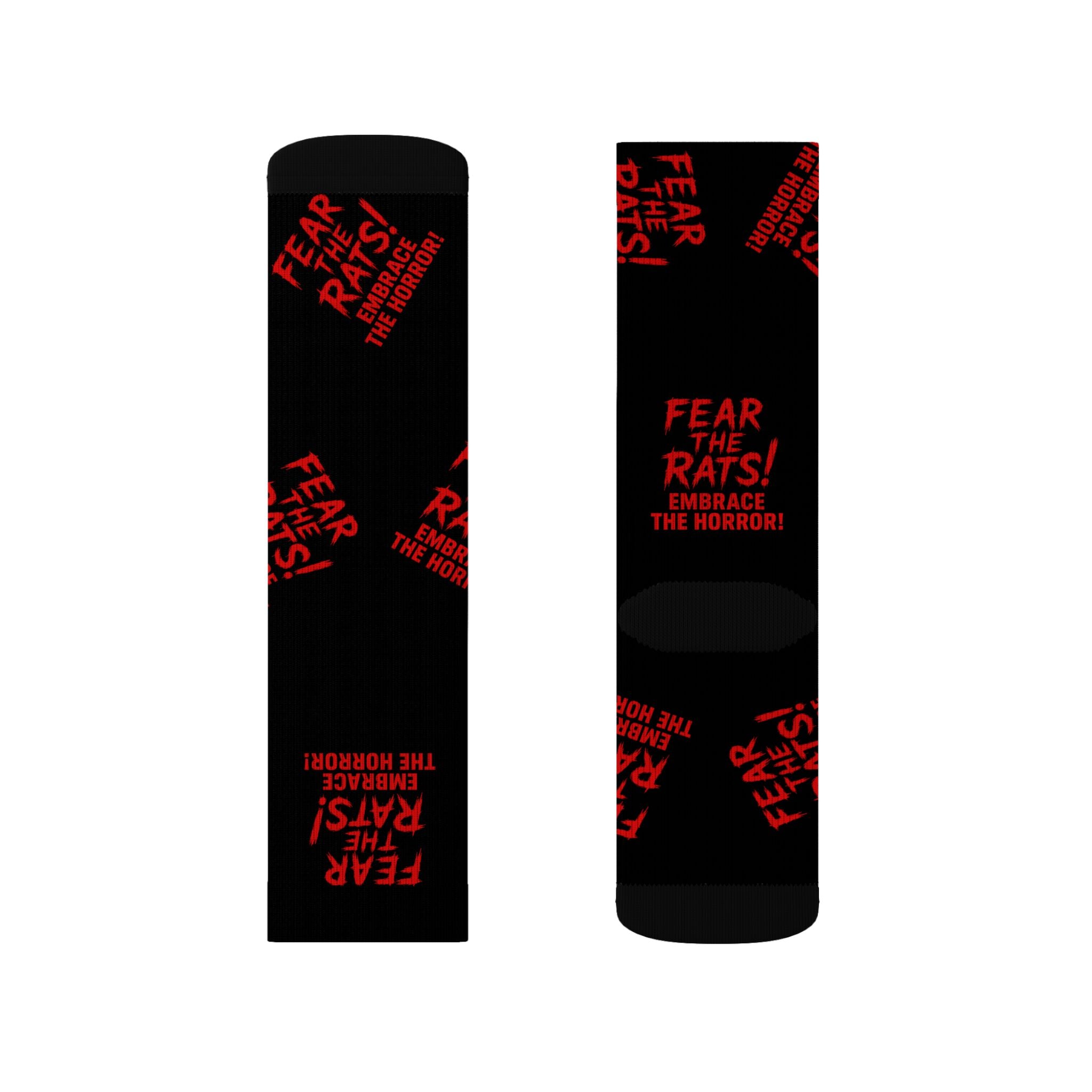 RFW: "Fear the Rats! Embrace the Horror!" - Unisex Socks - Black