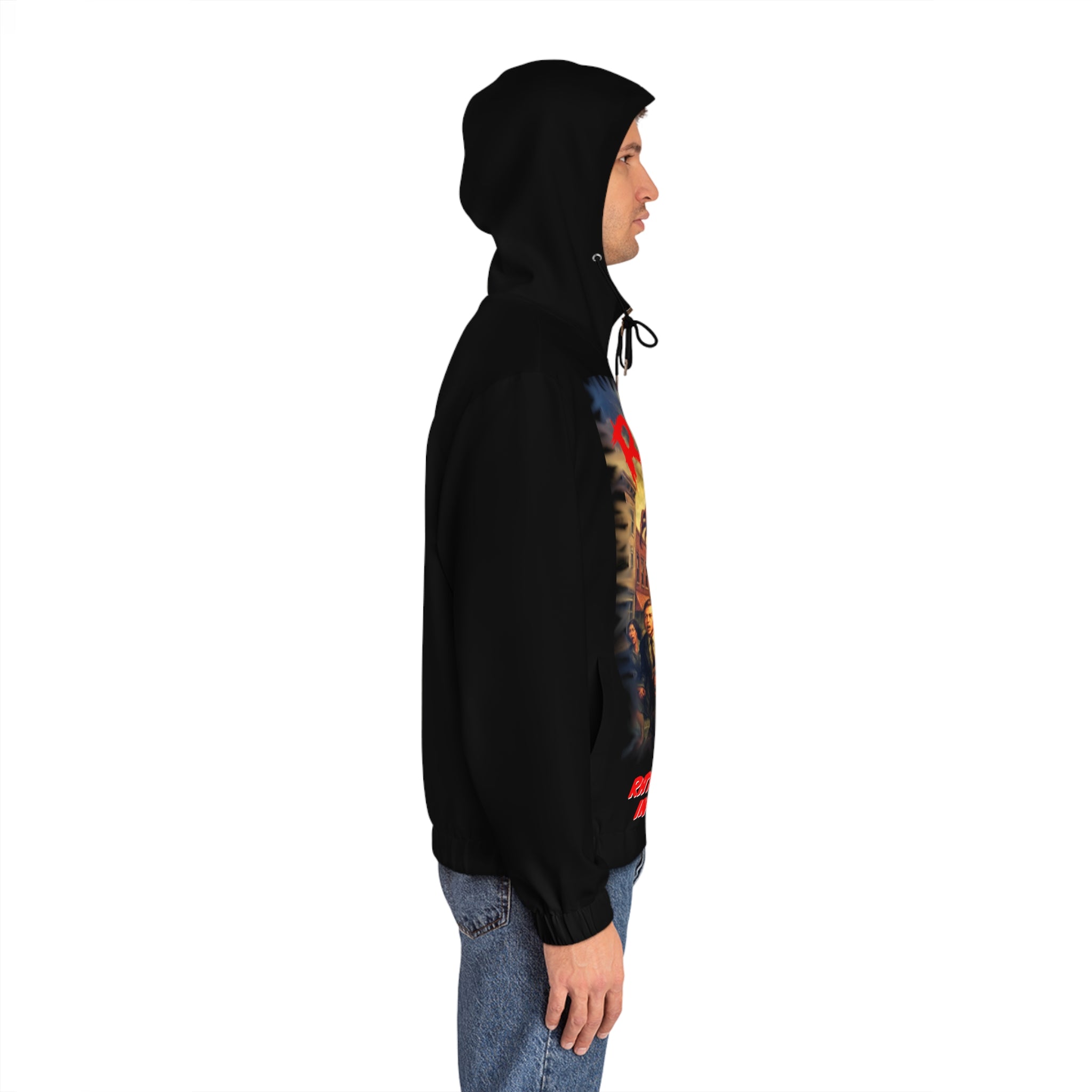 RHD: "RATS! - Movie Title Logo - Men's Full-Zip Hoodie - Black