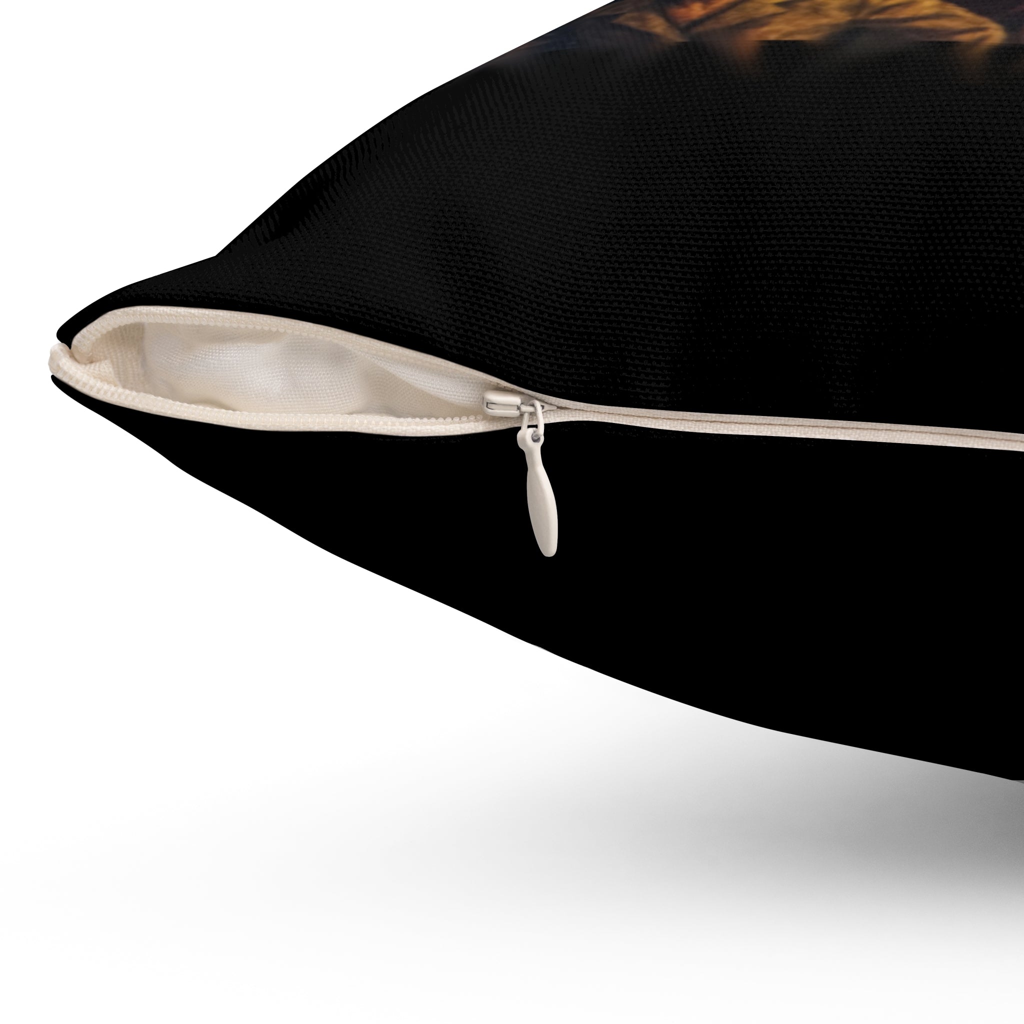 RPW: "RATS!" Logo - Polyester Throw Pillow (Black)