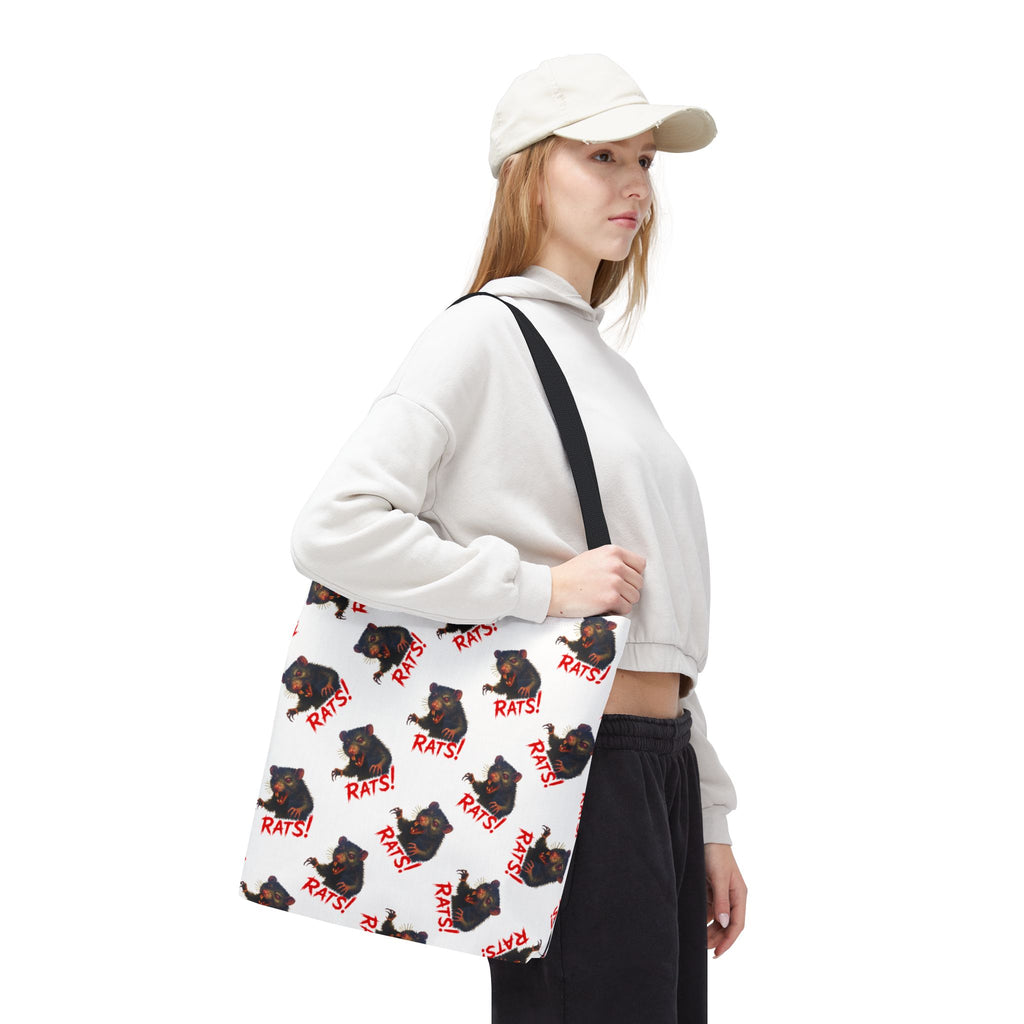 RTB: "RAT" (Multi) - Tote Bag - White