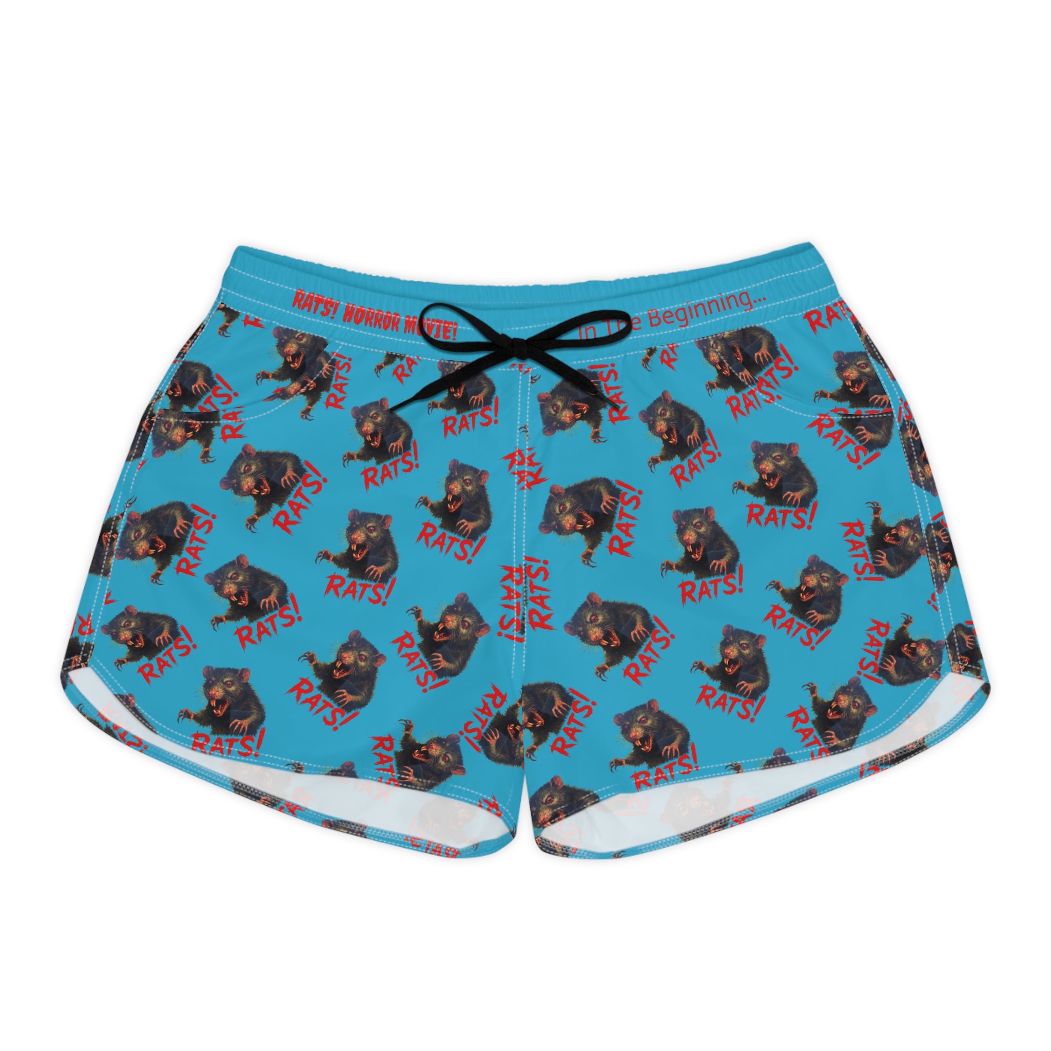 RAW: "RAT" (Multi) - Women's Casual Shorts - Turquoise