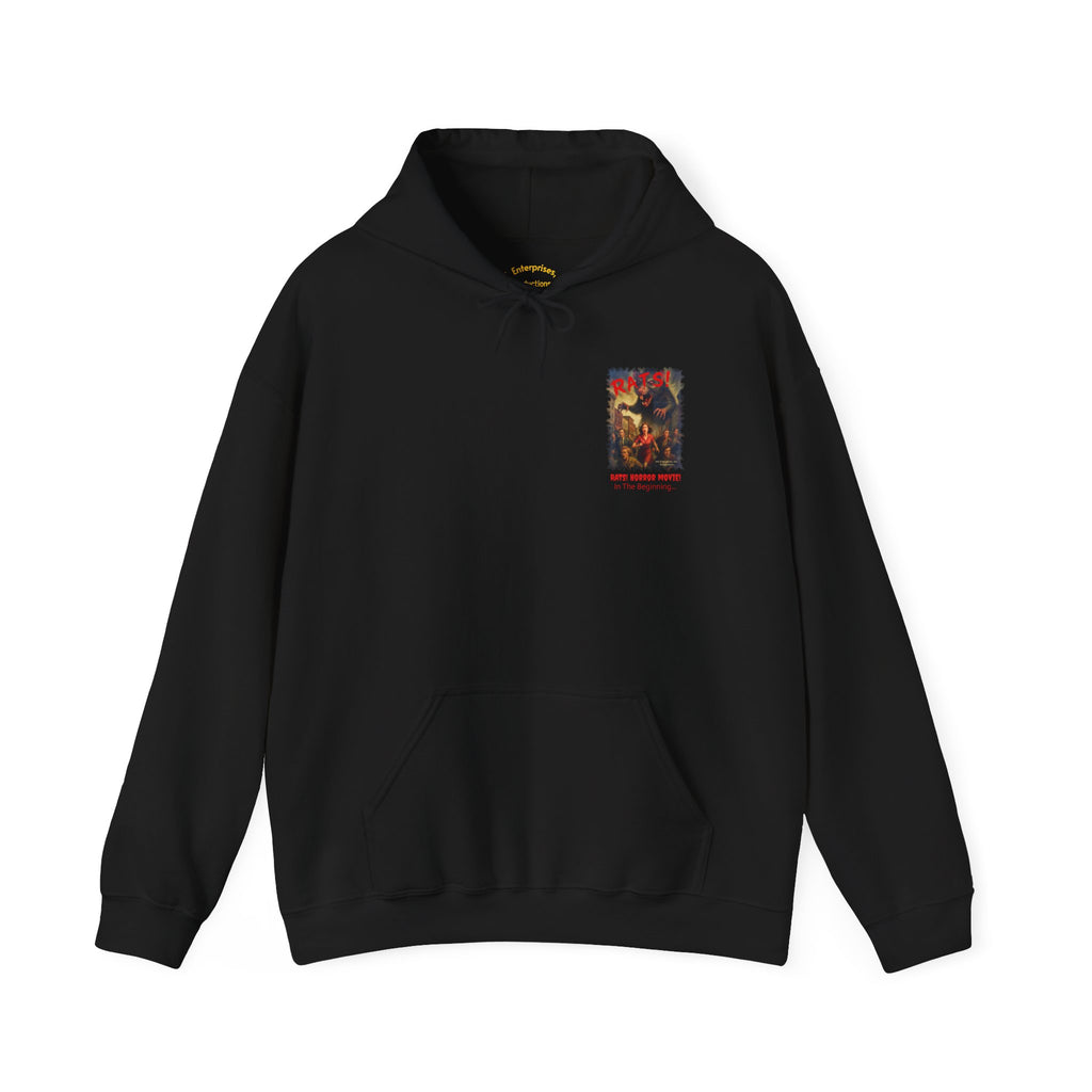 RHD: "RATS!" Small Logo (Blank Back Side) - Unisex Hoodie (Black)