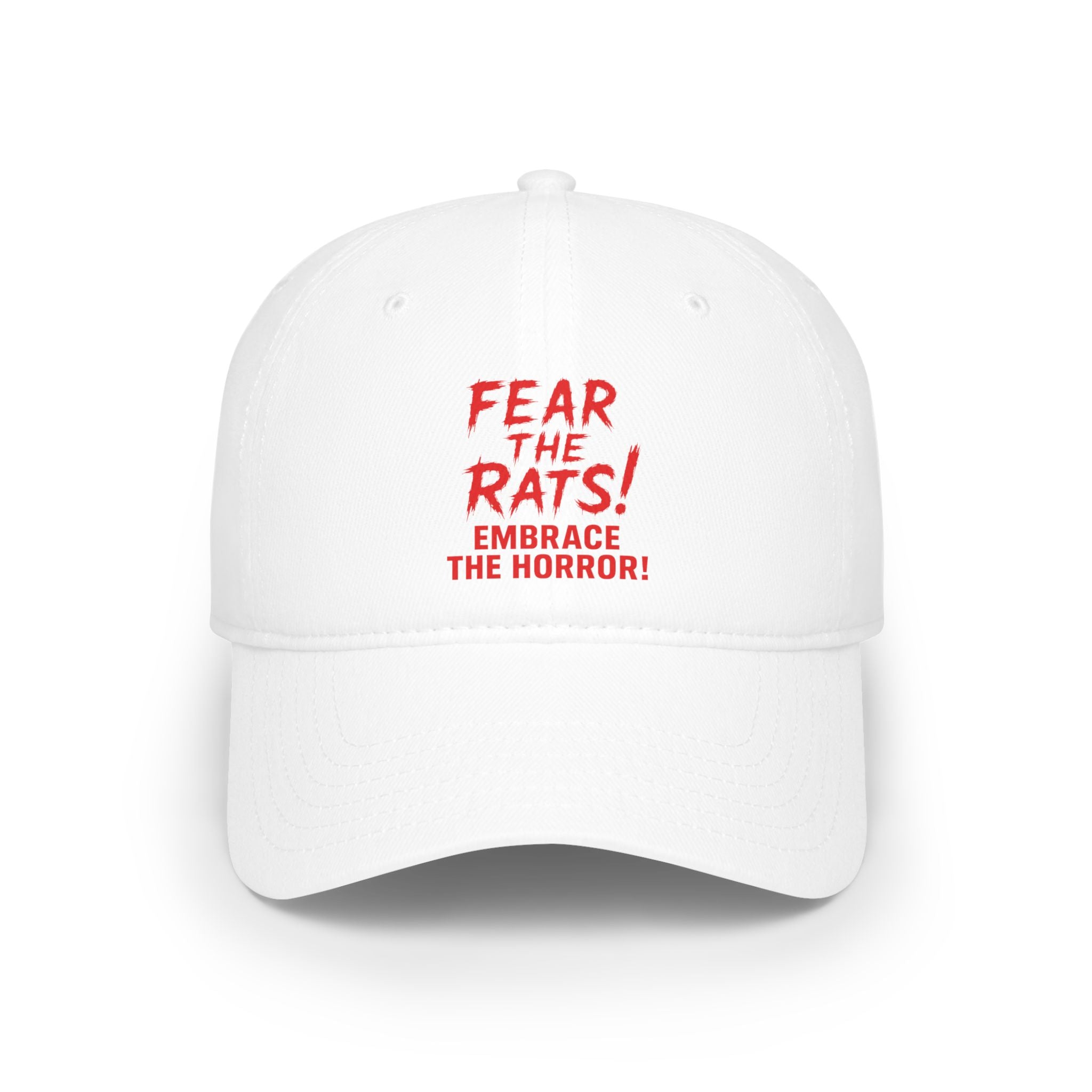 RHT: "Fear the Rats! Embrace the Horror!" - Low Profile Baseball Cap