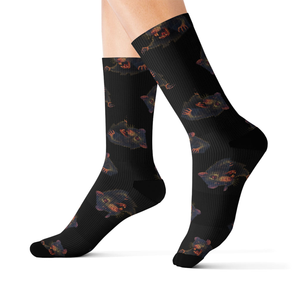 RFW: "RAT" (Multi) - Unisex Socks - Black