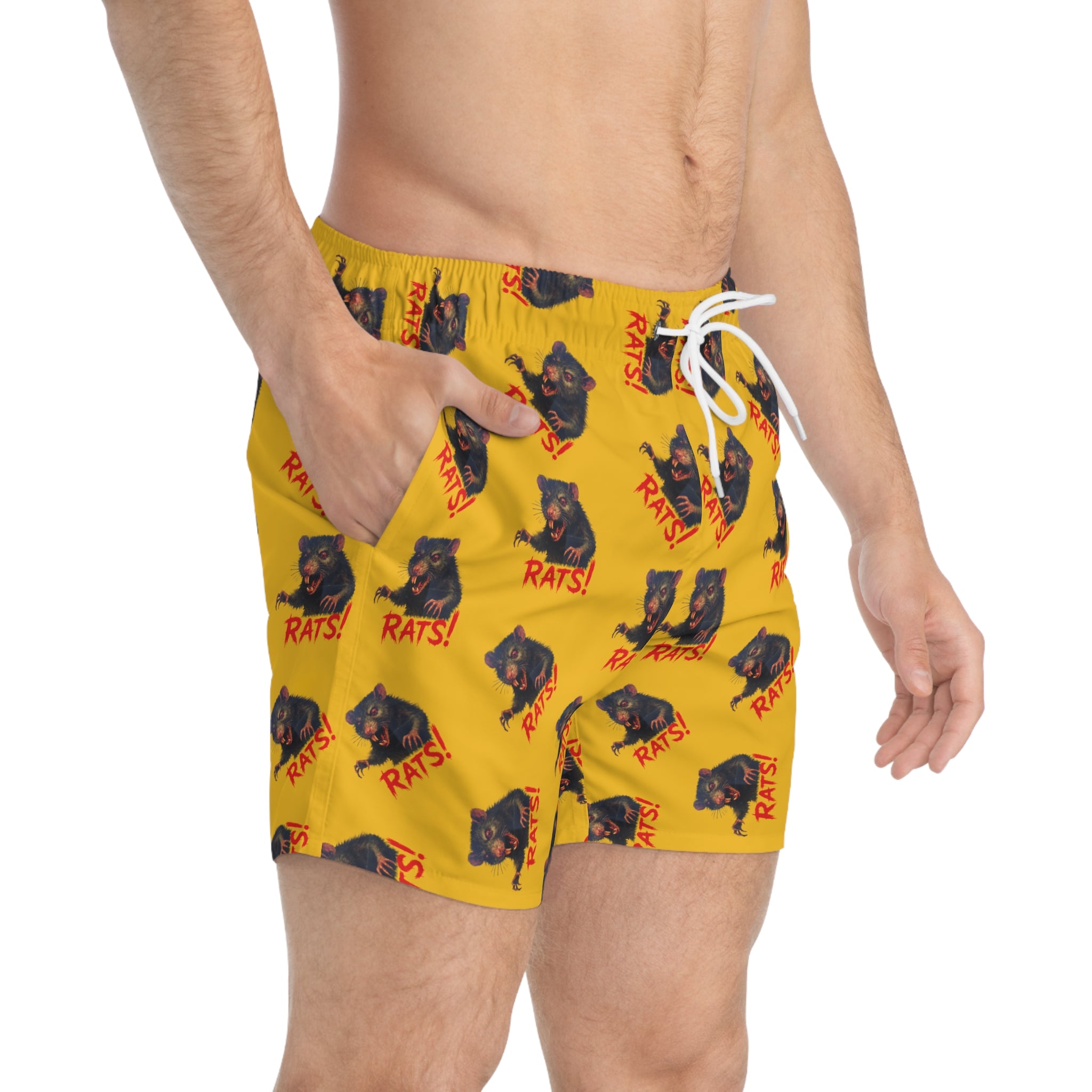 RSW: "RAT" (Multi) - Swim Trunks - Yellow