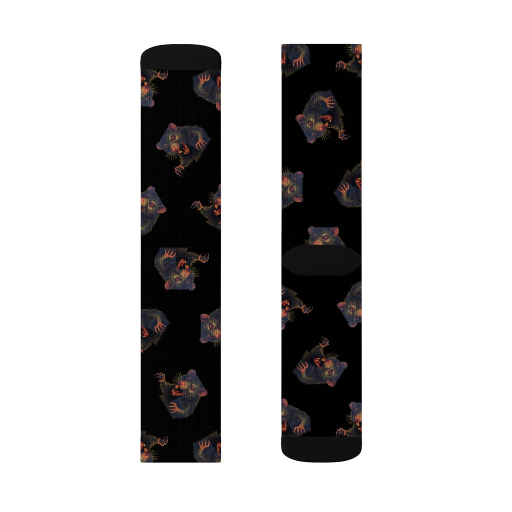 RFW: "RAT" (Multi) - Unisex Socks - Black