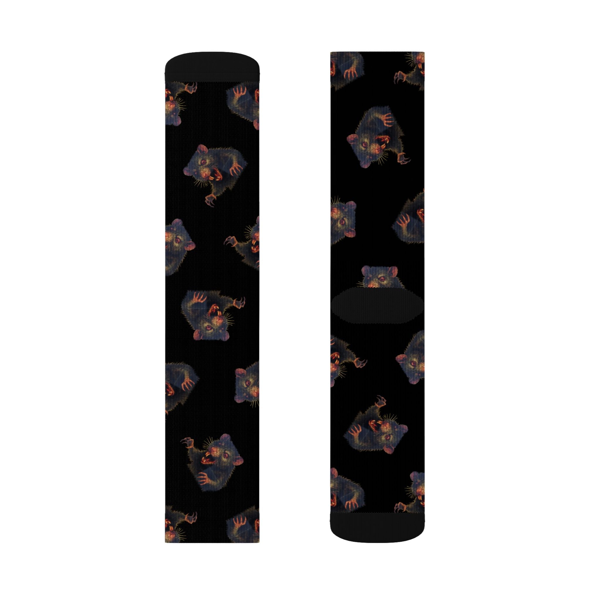 RFW: "RAT" (Multi) - Unisex Socks - Black