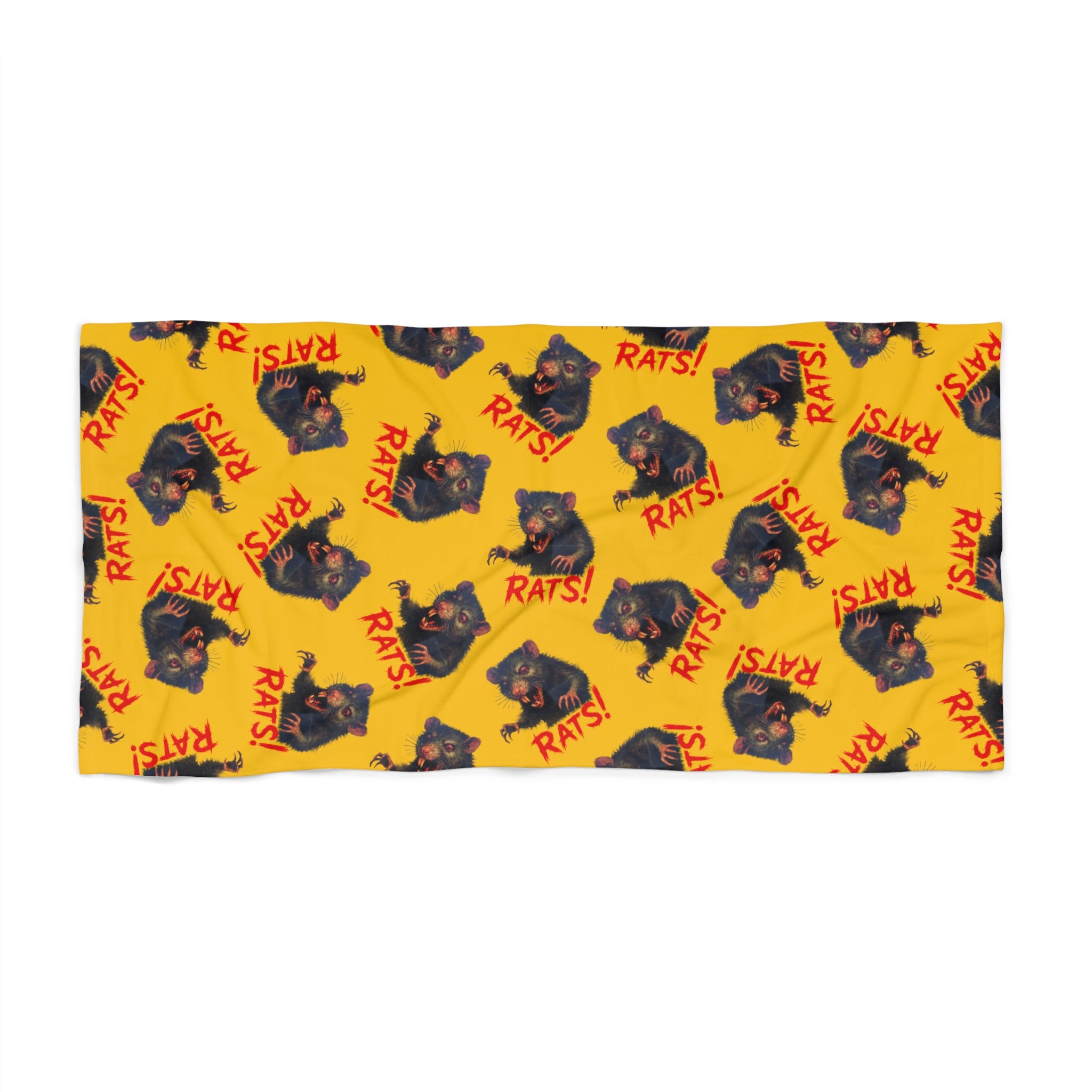 RBT: "RAT" (Multi) - Beach Towel - Yellow