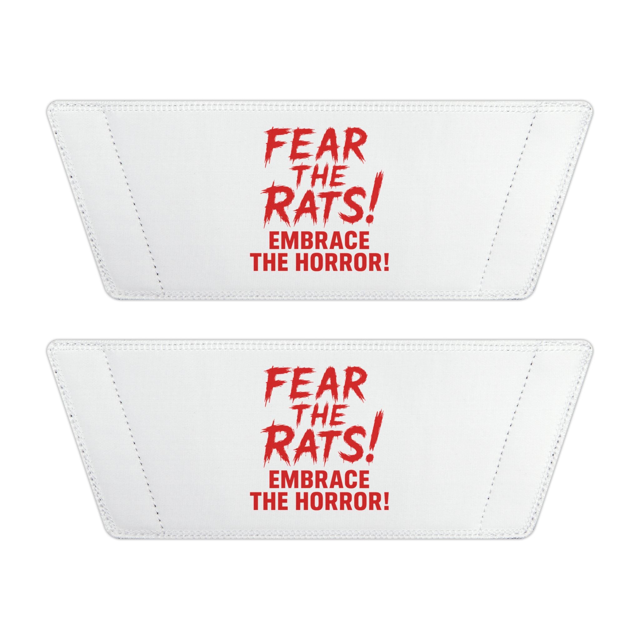 RFW: "Fear the Rats! Embrace the Horror!" - Women's Removable-Strap Sandals (White)