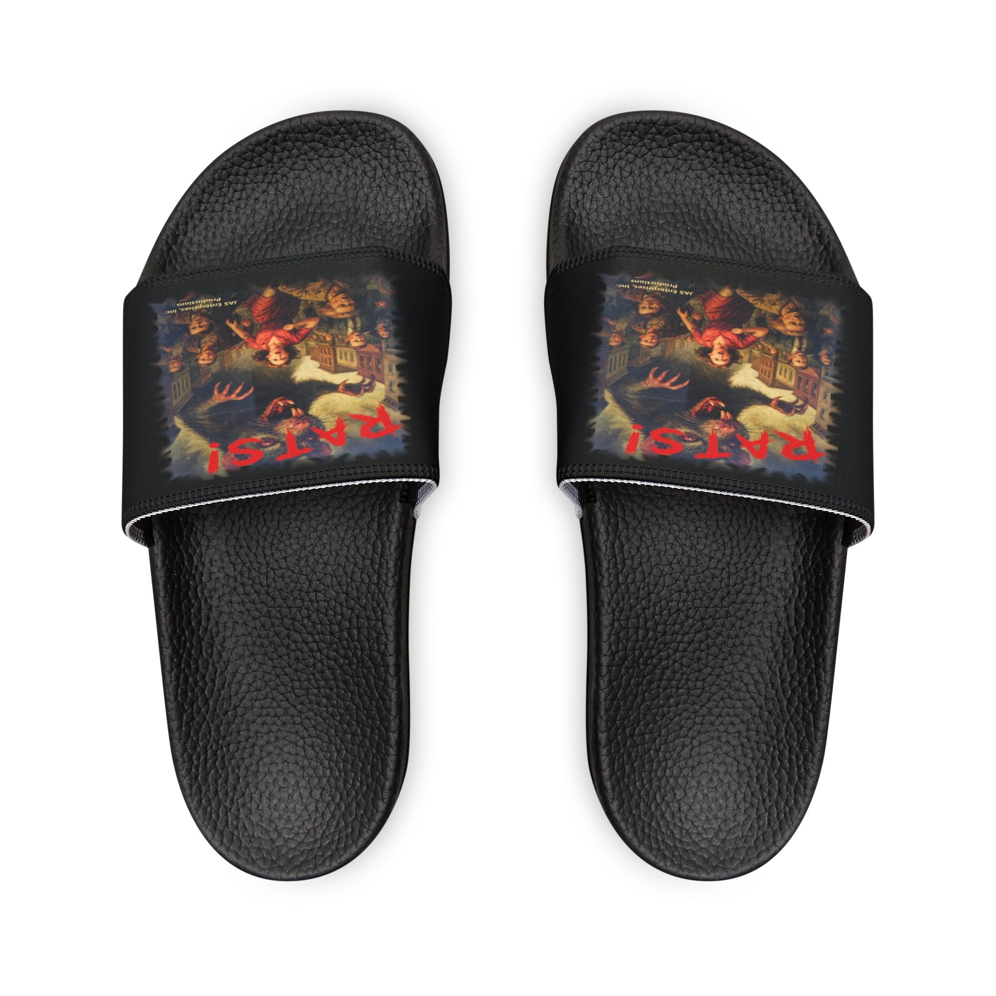 RFW: "RATS!" Logo - Women's Removable-Strap Sandals (Black)