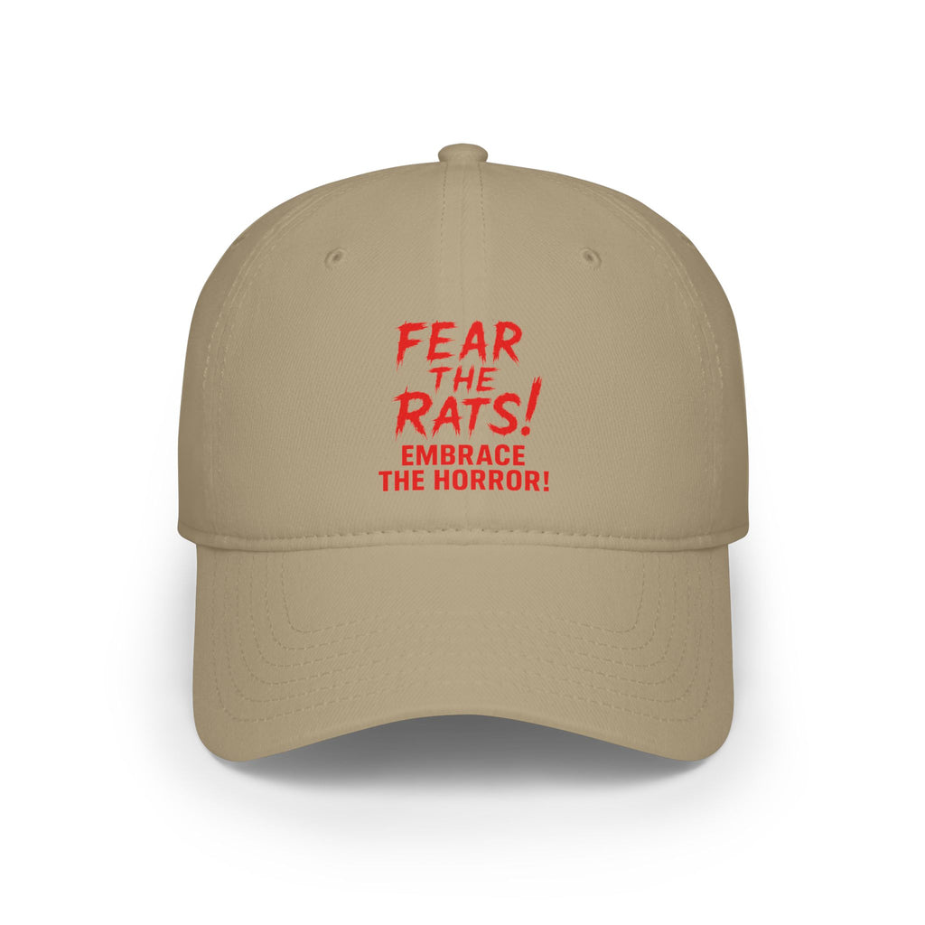 RHT: "Fear the Rats! Embrace the Horror!" - Low Profile Baseball Cap