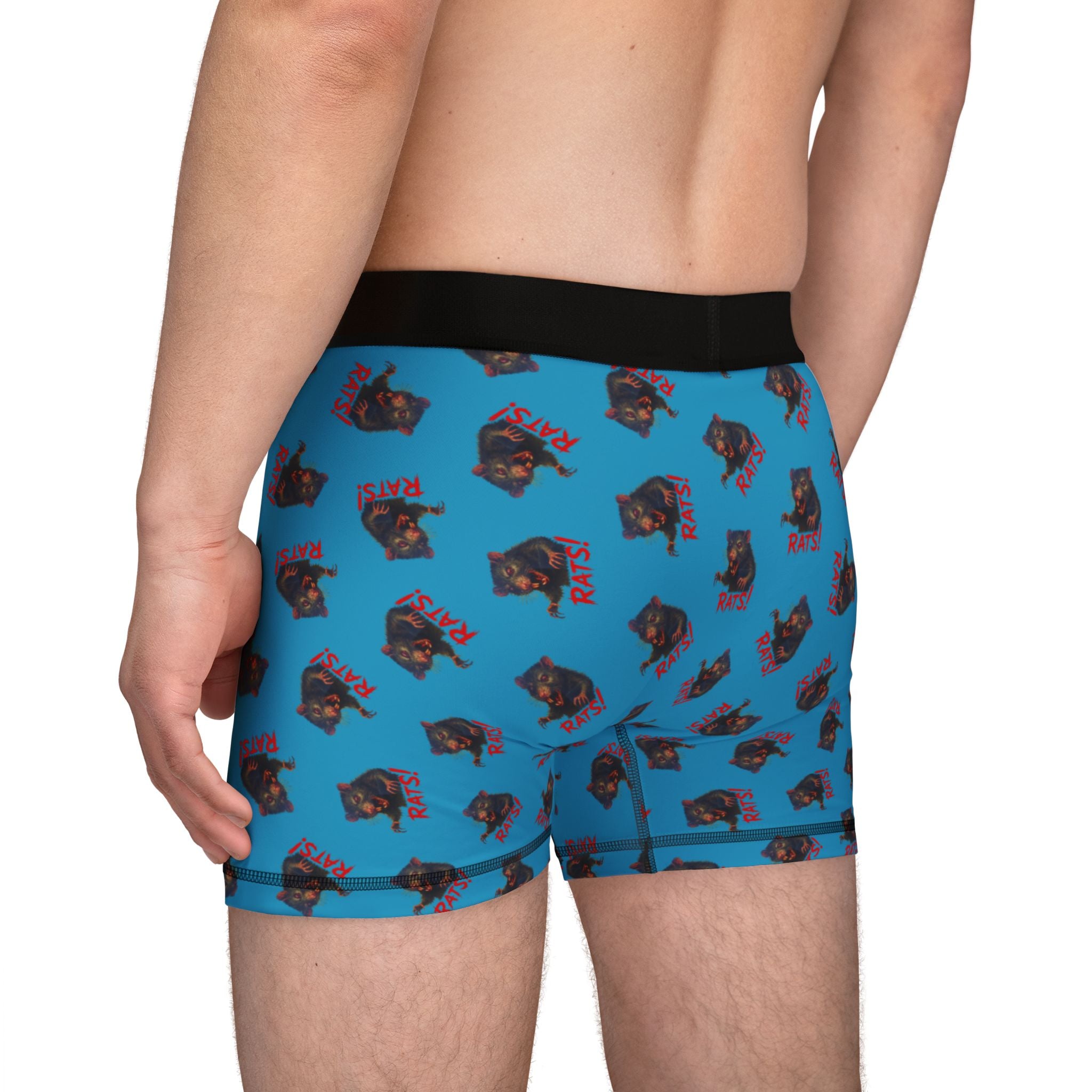 RUG: "RAT" (Multi) - Men's Boxer Briefs - Turquoise