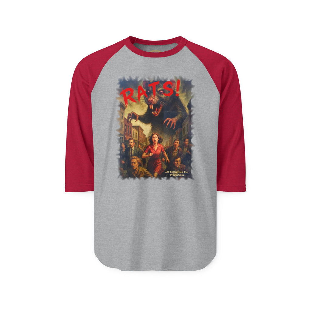 RRS: "RATS!" Logo - Unisex Three-Quarter Sleeve Raglan Shirt