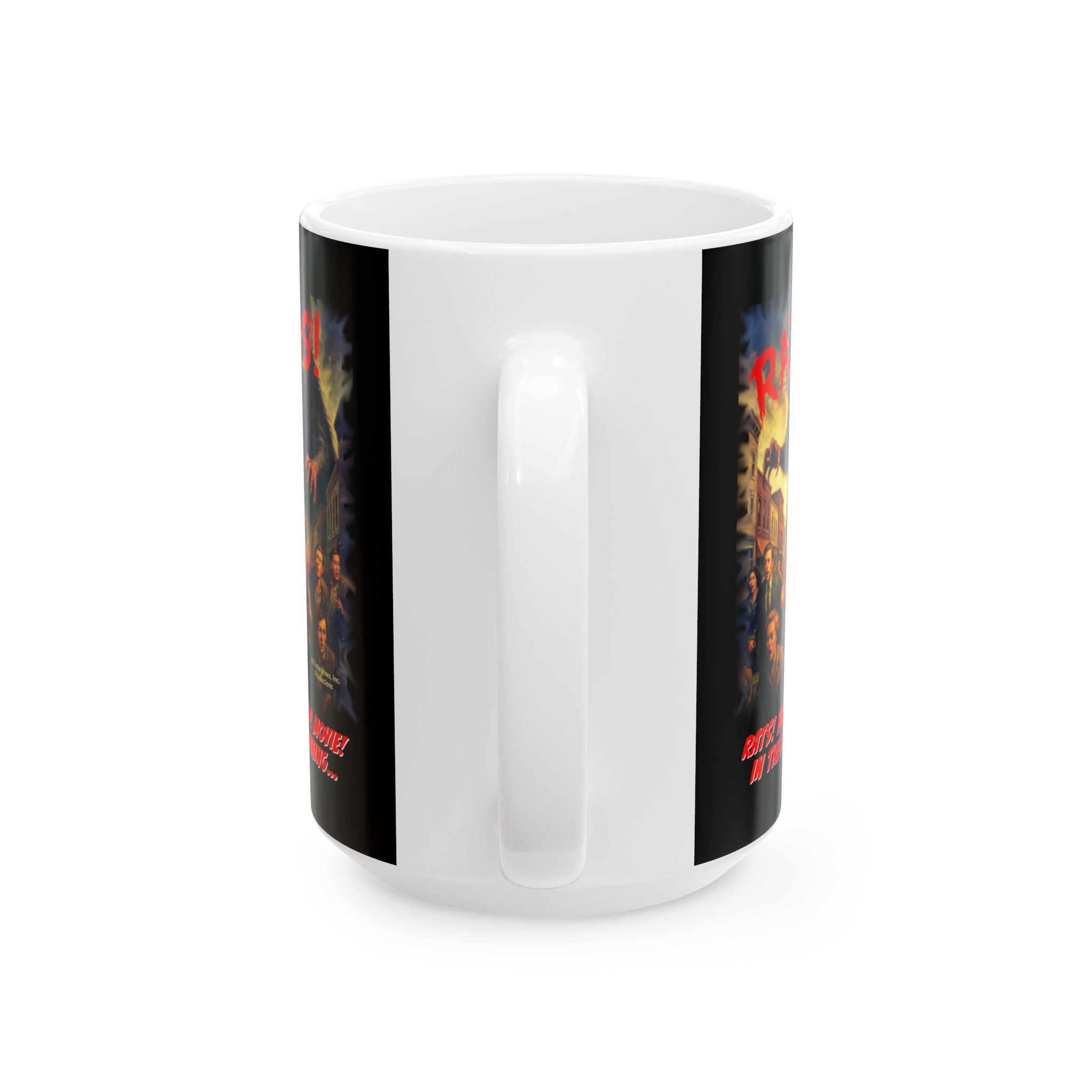 RMG: "Rats! Horror Movie! In The Beginning..." Movie Title Logo - Ceramic Mug (11oz, 15oz)