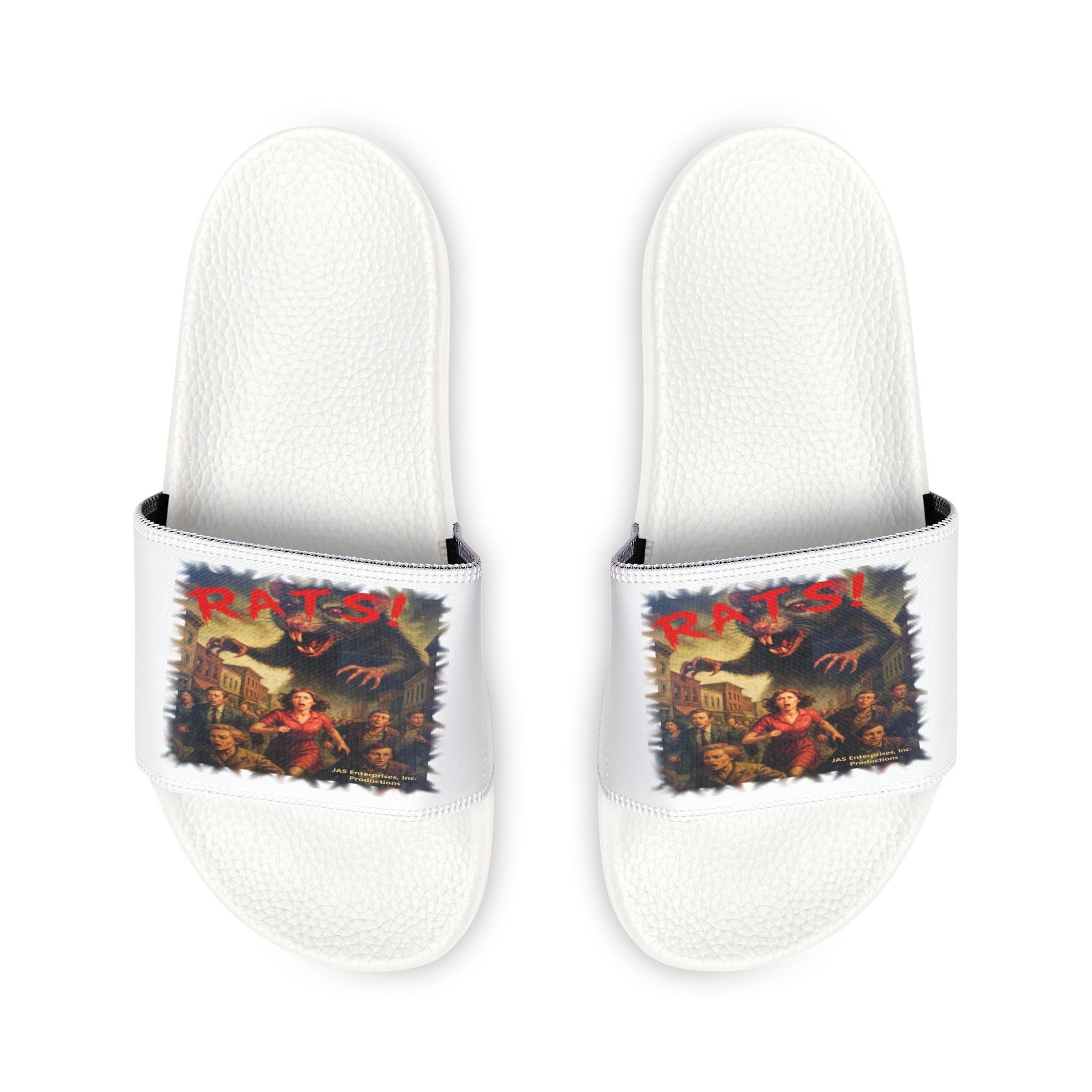 RFW: "RATS!" Logo - Women's Removable-Strap Sandals (White)