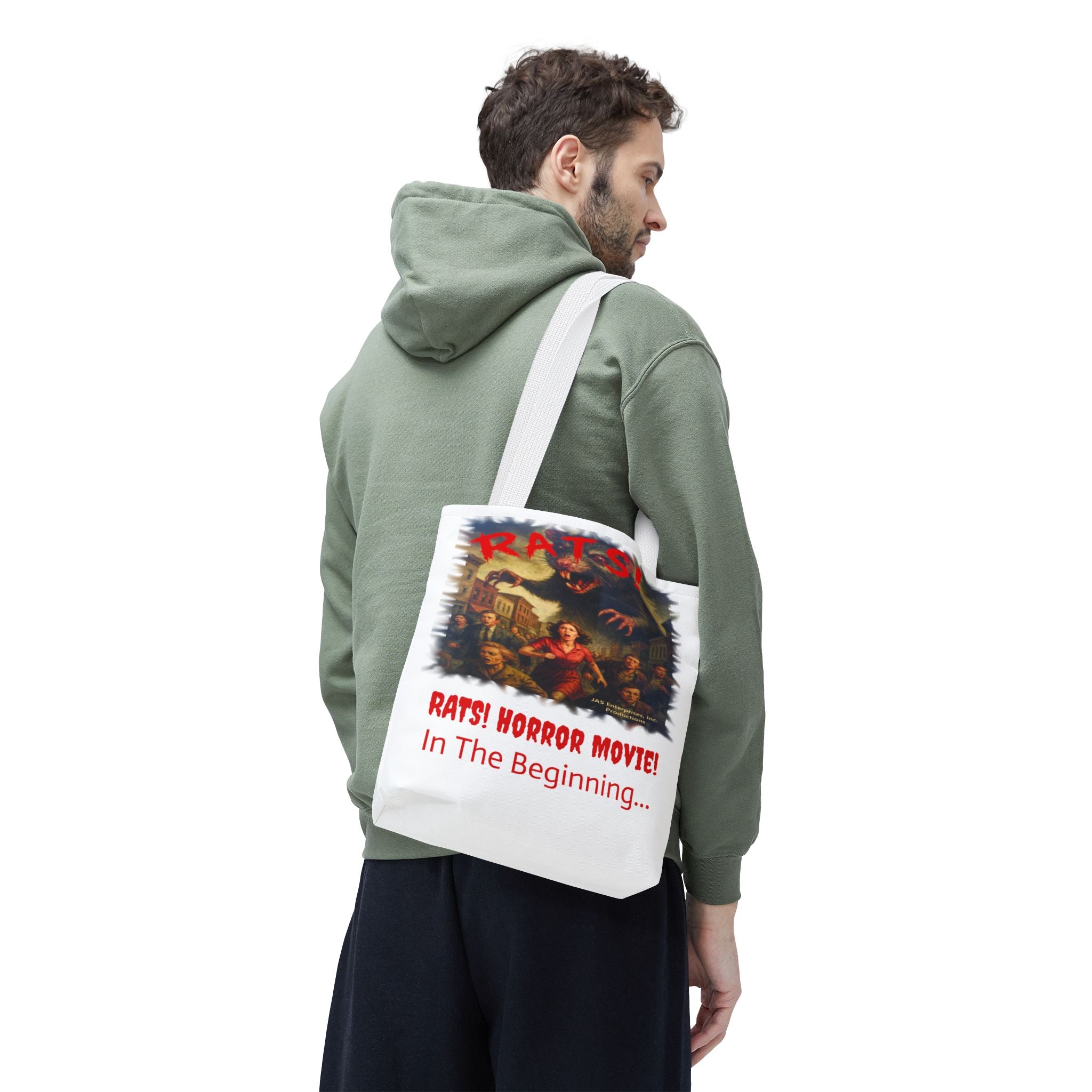 RTB: "RATS!" Logo - Tote Bag - White