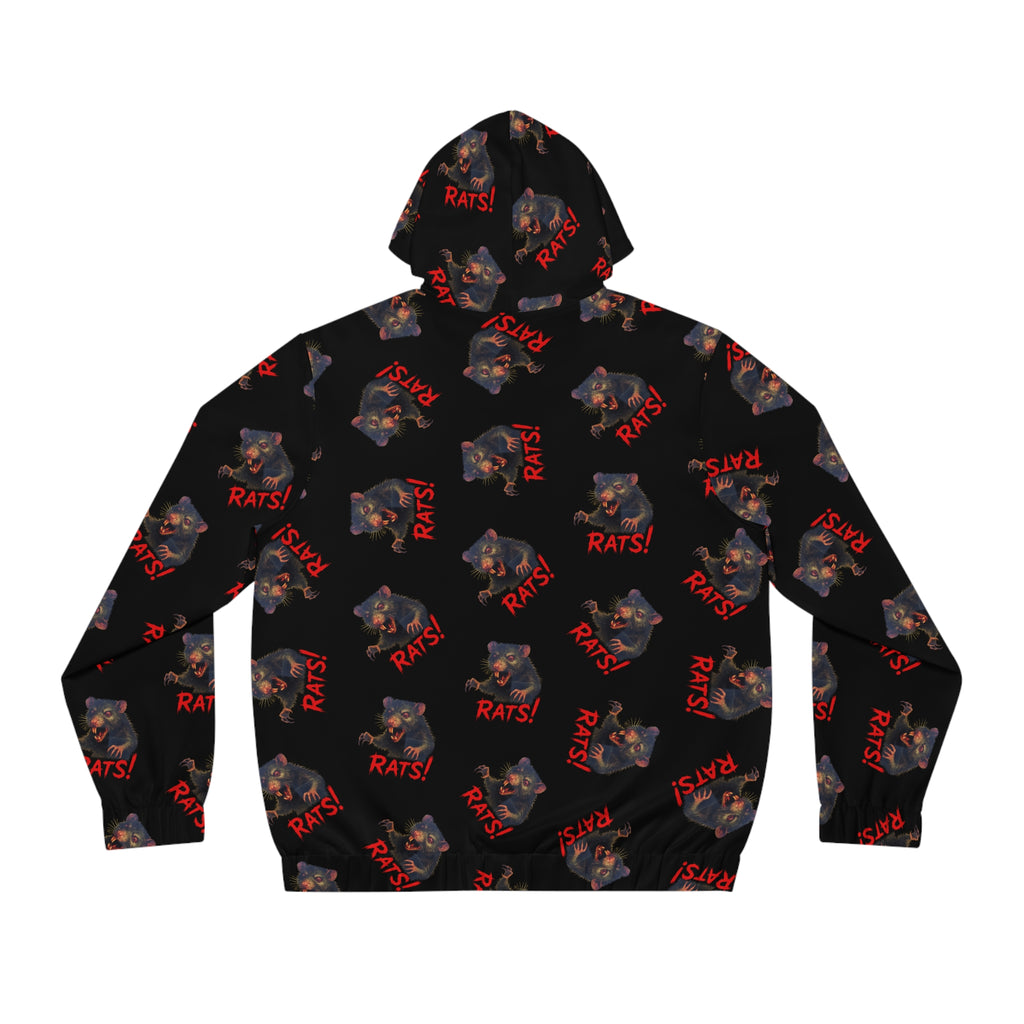 RHD: "RAT" (Multi) - Movie Title Logo - Men's Full-Zip Hoodie - Black