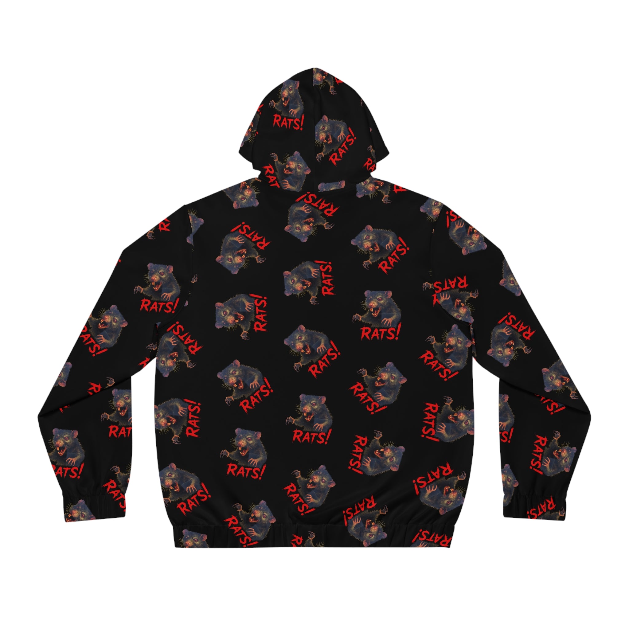 RHD: "RAT" (Multi) - Movie Title Logo - Men's Full-Zip Hoodie - Black