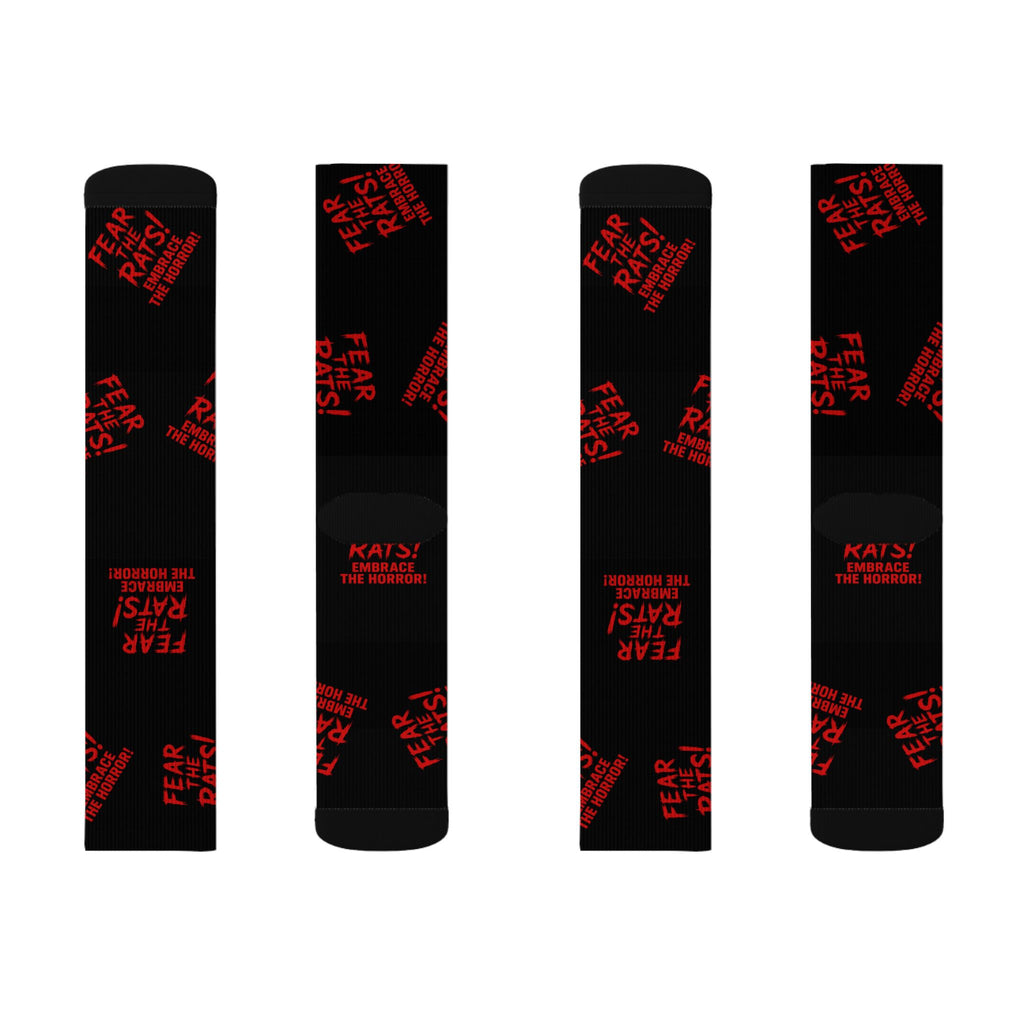 RFW: "Fear the Rats! Embrace the Horror!" - Unisex Socks - Black