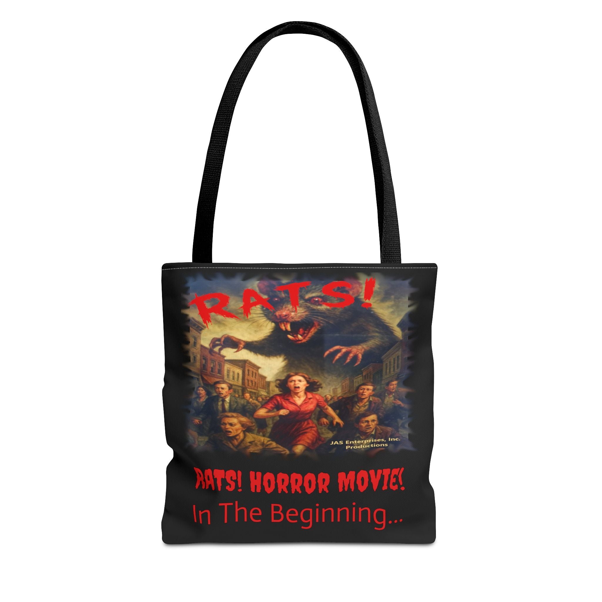 RTB: "RATS!" Logo - Tote Bag - Black
