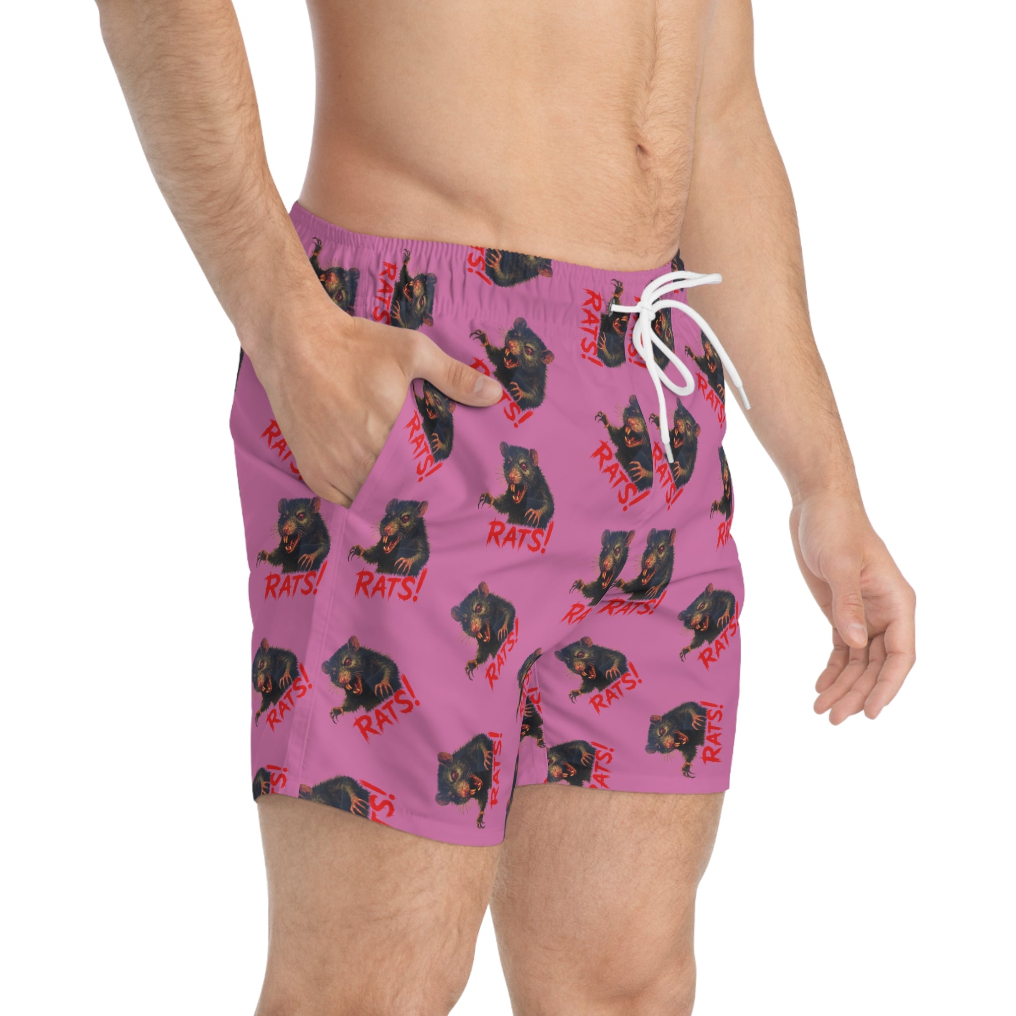 RSW: "RAT" (Multi) - Swim Trunks - Pink